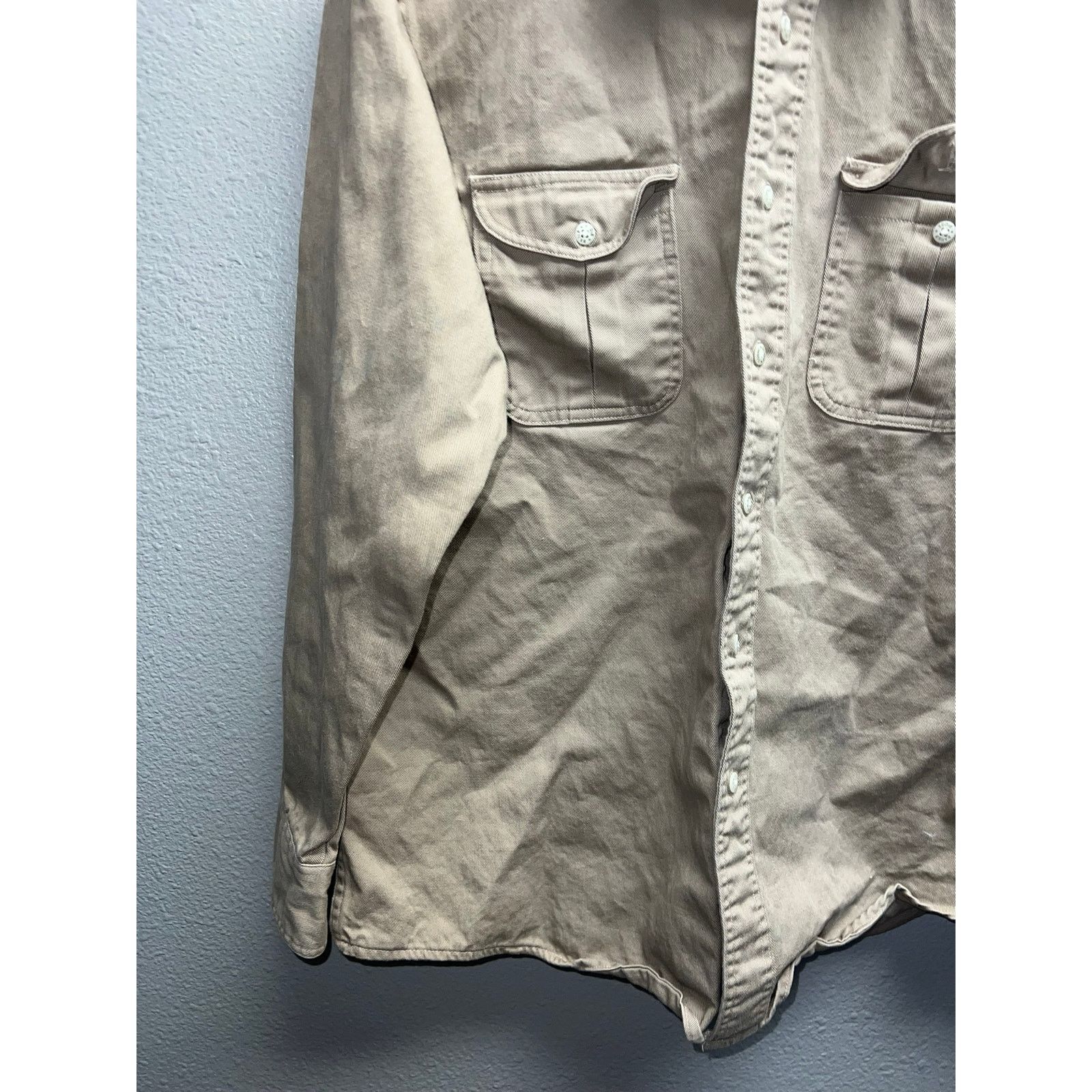 Eddie Bauer Vintage Eddie Bauer Brown Long Sleeve Button Down Shirt VTG Size US L / EU 52-54 / 3 - 4 Thumbnail