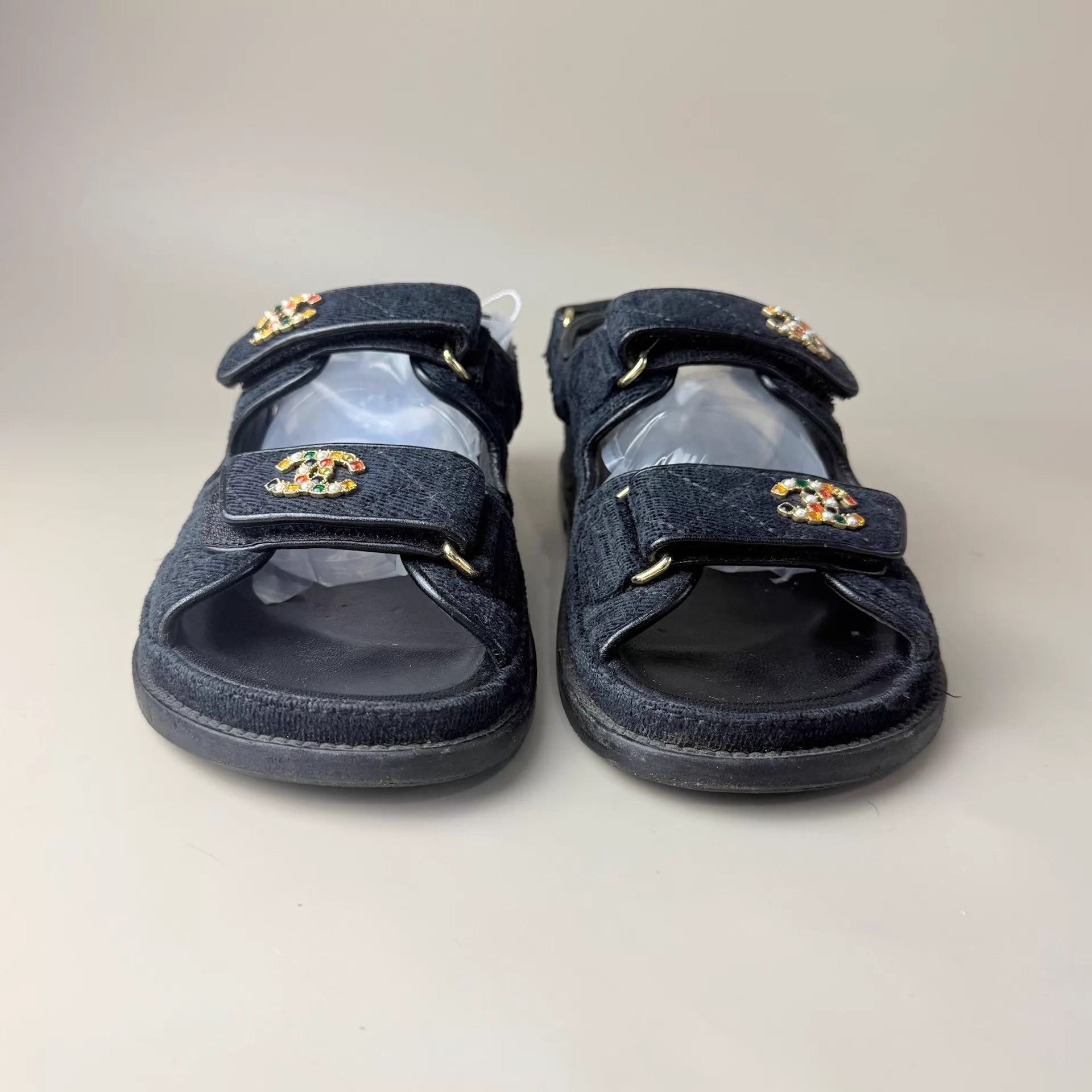 Chanel Chanel Women's Double C Colored Pearl Sandals EUR 35.5 95new Size US 5 / IT 35 - 2 Thumbnail