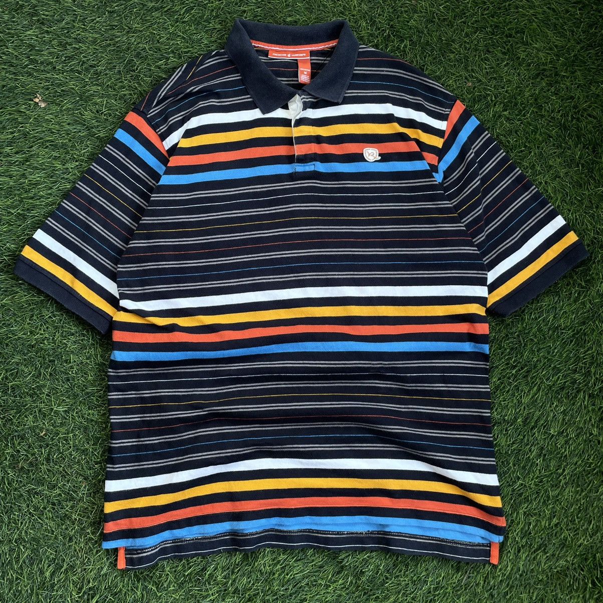 Rocawear ROCA WEAR multi color stripes polo shirt Size US M / EU 48-50 / 2 - 1 Thumbnail