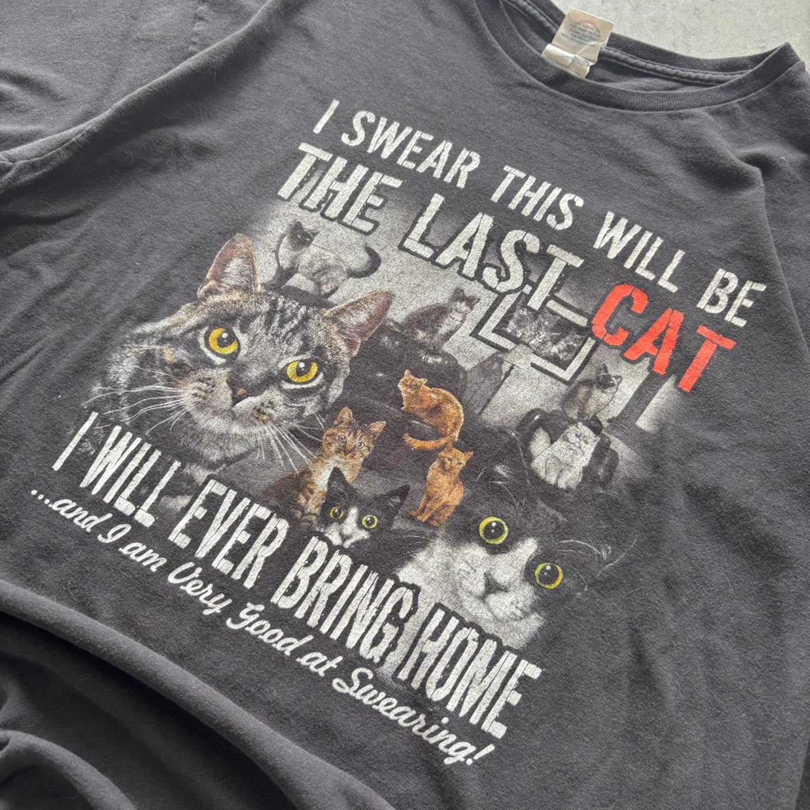 Delta × Japanese Brand × Vintage Vintage Y2K Funny Parody Cat T-shirt Size US XL / EU 56 / 4 - 2 Thumbnail