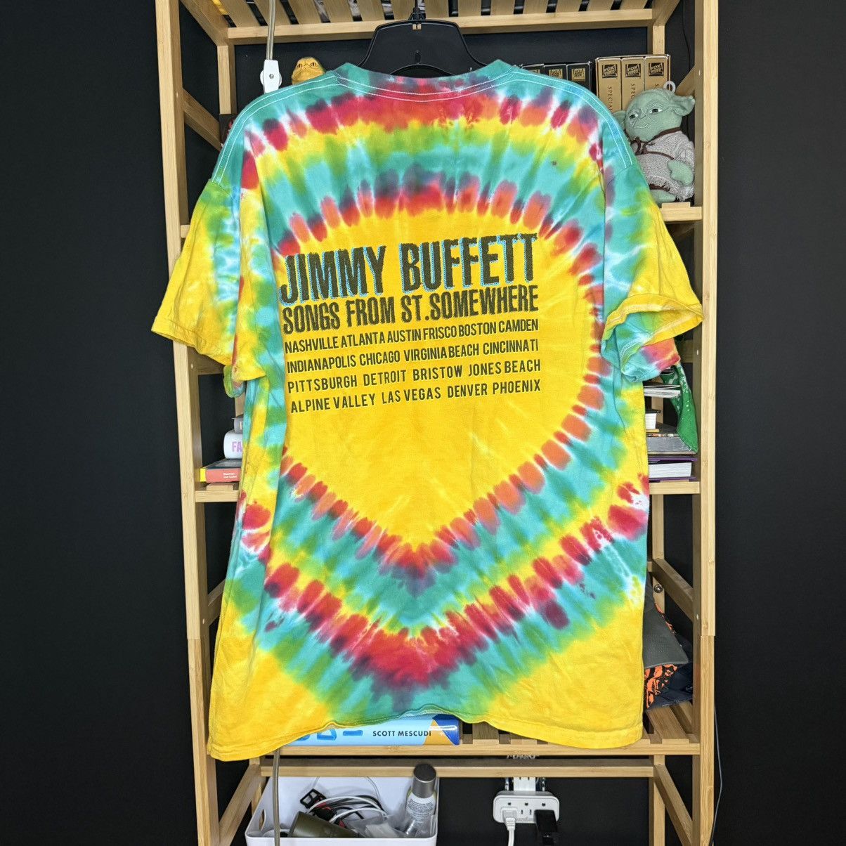 Gildan Jimmy Buffett Songs from St Somewhere tie dye tour t shirt Size US L / EU 52-54 / 3 - 3 Thumbnail