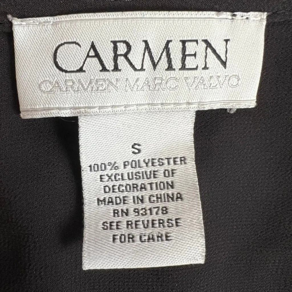 Other Carmen Marc Valvo Black Embellished Sleeveless Top, S Size S / US 4 / IT 40 - 3 Thumbnail