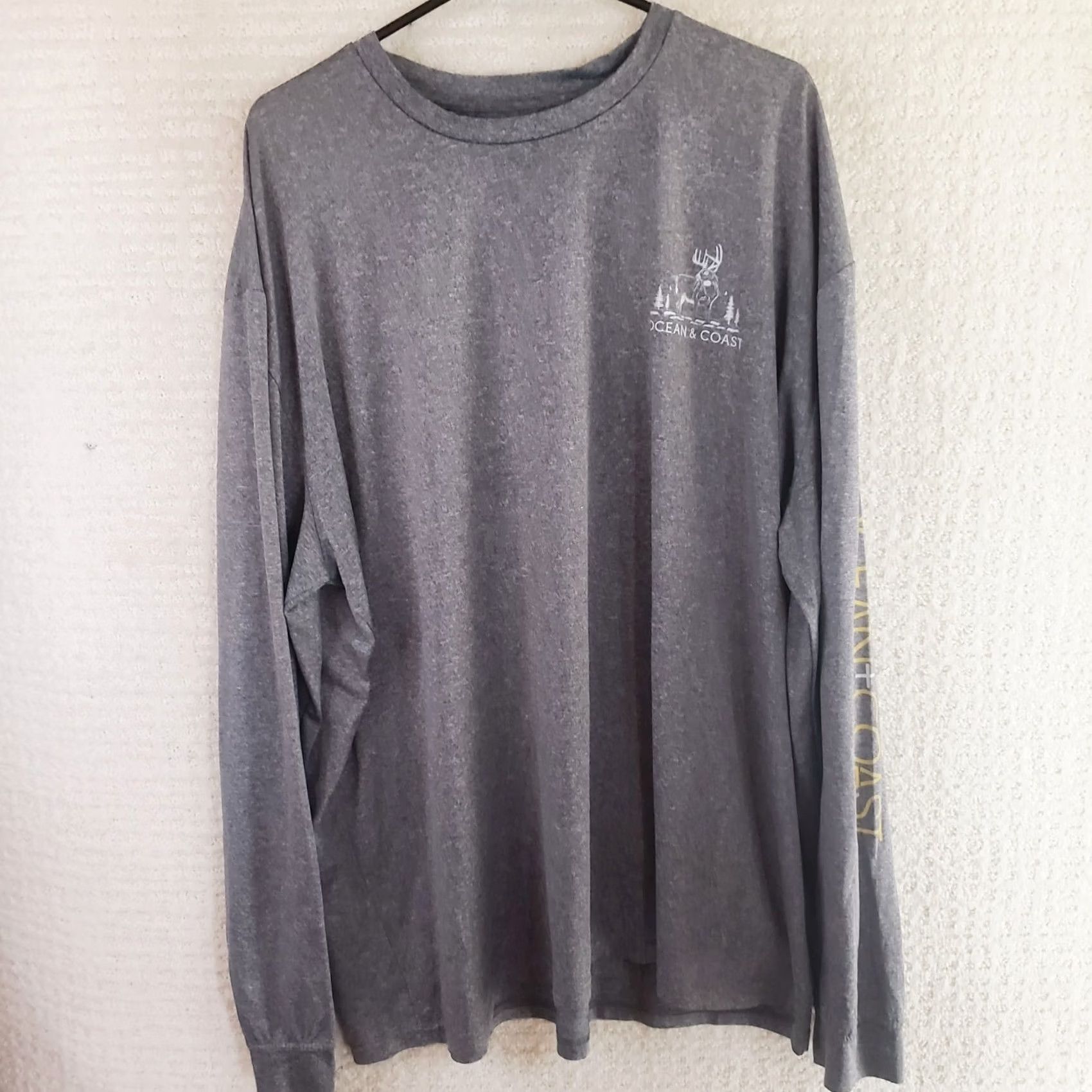 Vintage Ocean Coast Mens Long Sleeve Shirt Sun Block Casual Fish XXL Big Buck Graphic Size US XXL / EU 58 / 5 - 7 Thumbnail