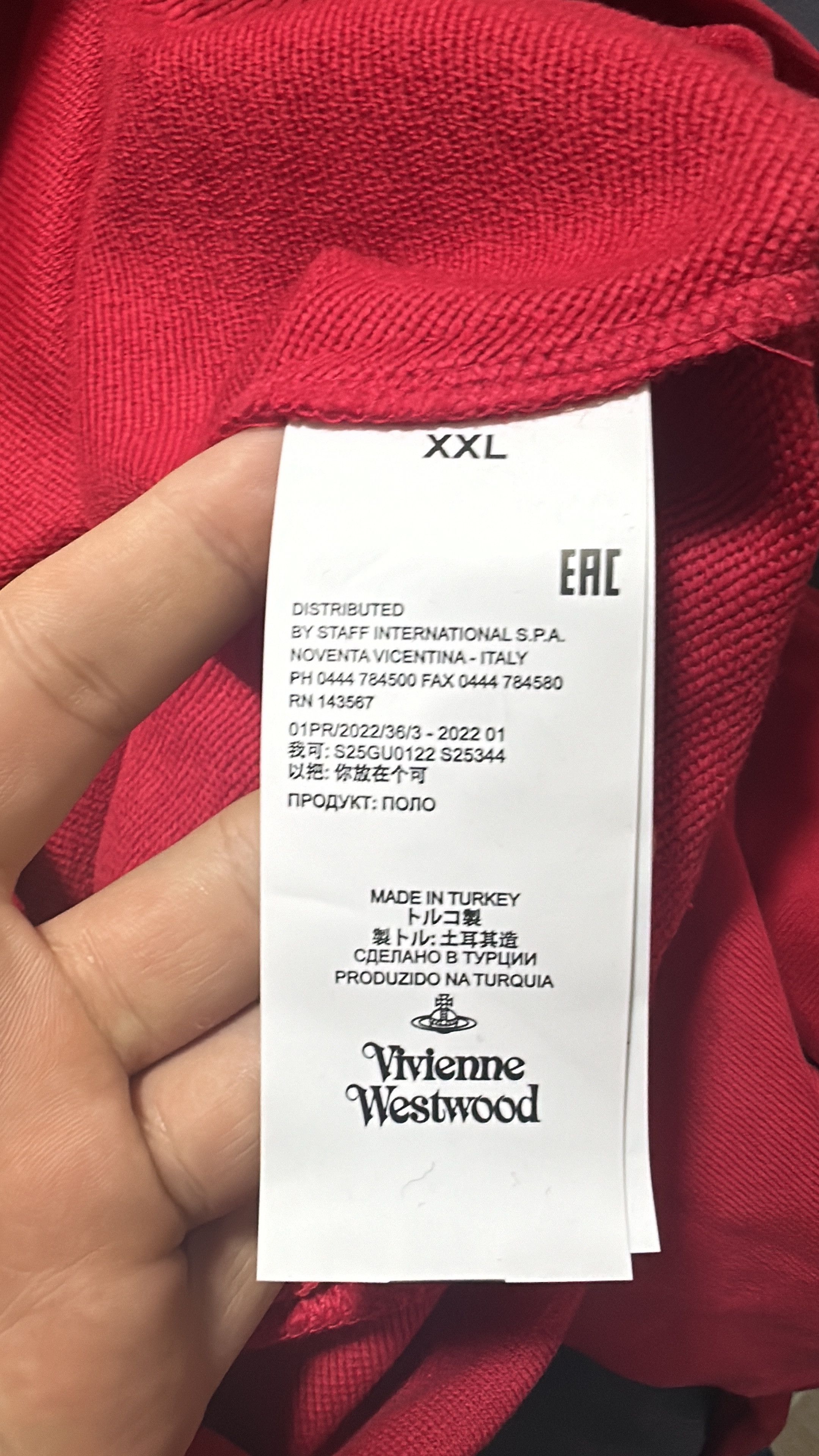 Vivienne Westwood Vivienne Westwood Orb Logo Sweatshirt Red Size XXLarge Size US XXL / EU 58 / 5 - 6 Thumbnail