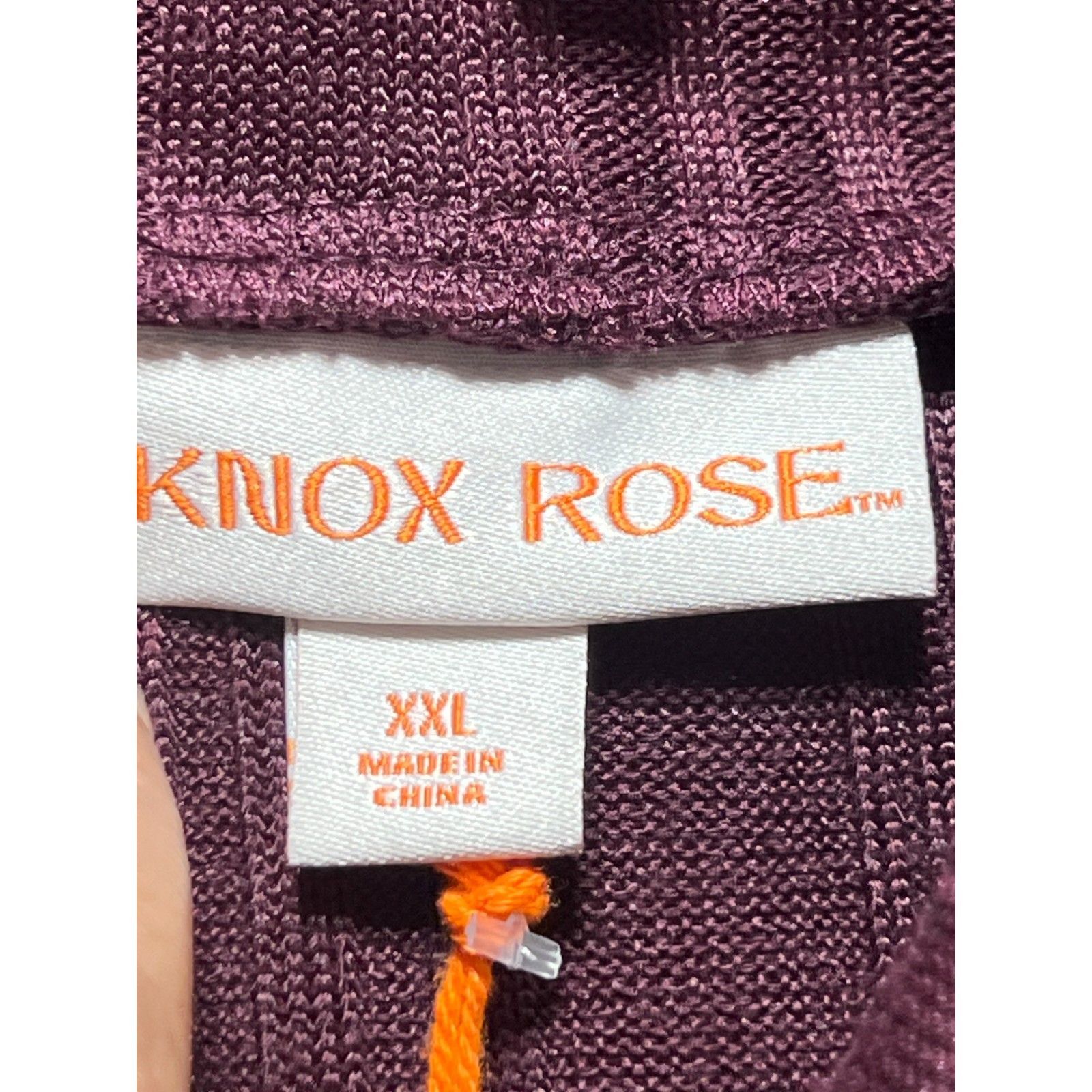 Other Knox Rose - Women's Long Sleeve Turtleneck Top - Plum - XXL Size XXL / US 16-18 / IT 52-54 - 11 Thumbnail