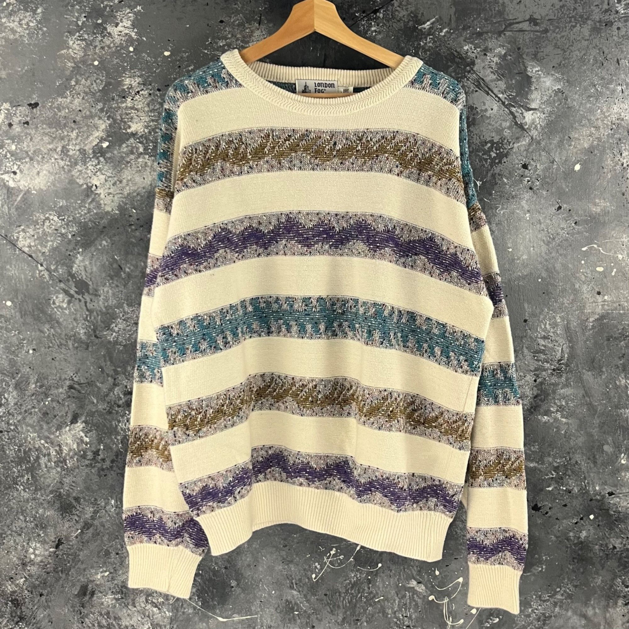 London Fog × Vintage Vintage 90’s London Fog sweater Size US XL / EU 56 / 4 - 1 Thumbnail