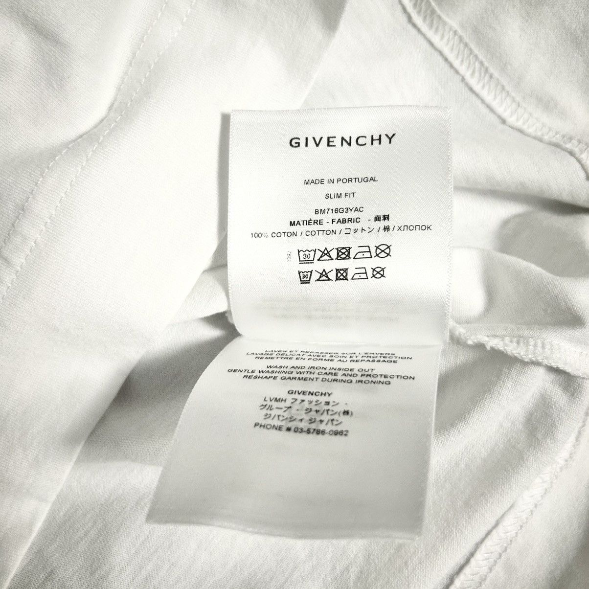 Givenchy New Givenchy Logo White T-shirt Size XL Size US XL / EU 56 / 4 - 5 Thumbnail