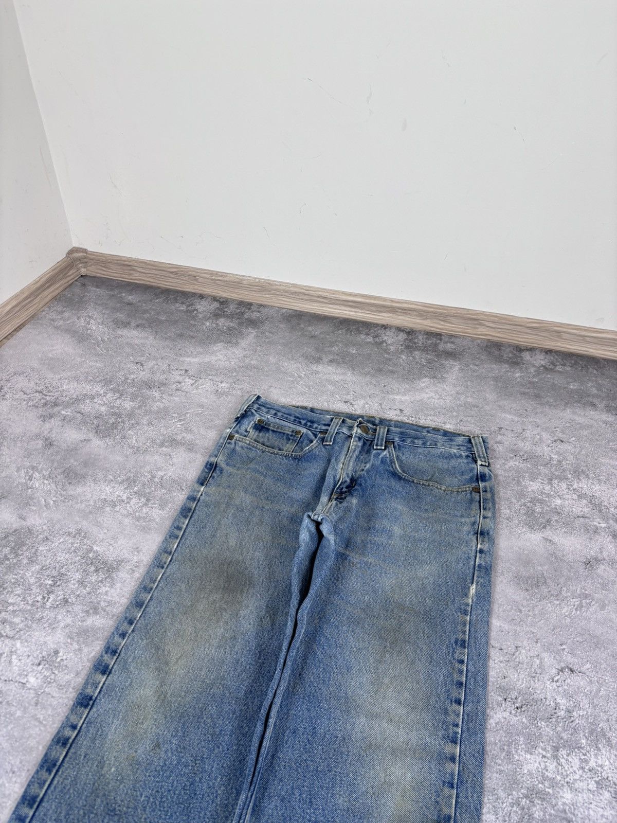 Carhartt Vintage Carhartt Faded Blue Denim Jeans Relaxed Fit Size US 32 / EU 48 - 15 Thumbnail