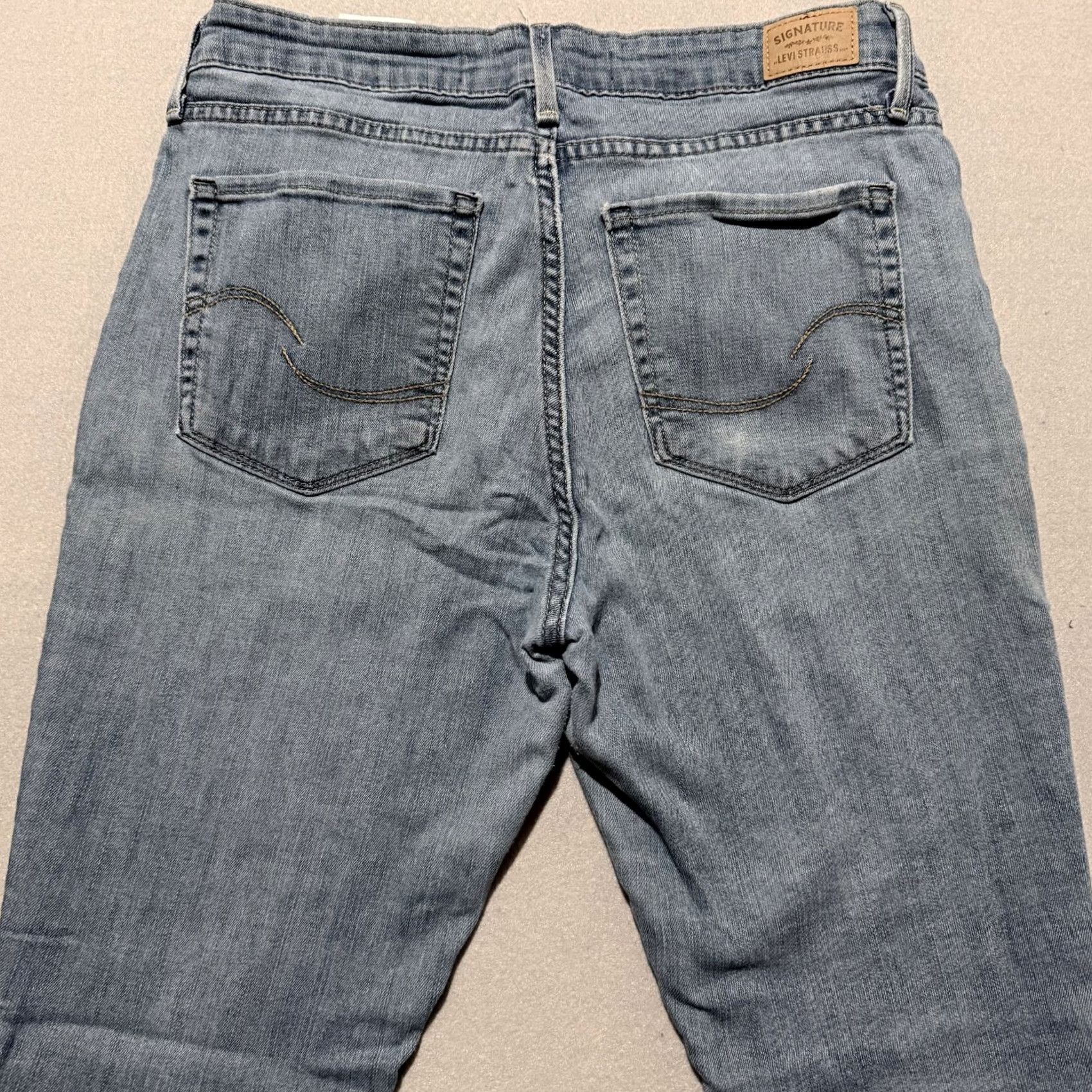 Levi's Signature by Levi Strauss Jeans Women's Blue Denim 10 Modern Mid Rise Skinny Jeans Size 32" / US 10 / IT 46 - 4 Thumbnail