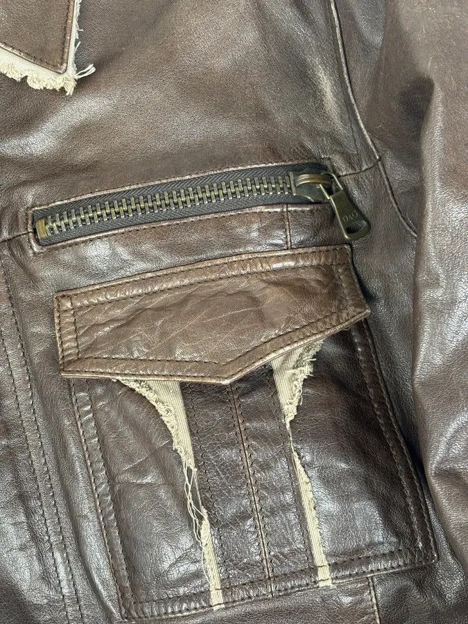 Dolce & Gabbana 2000s Dolce & Gabbana Brown Leather Rodeo Jacket Size US M / EU 48-50 / 2 - 9 Thumbnail