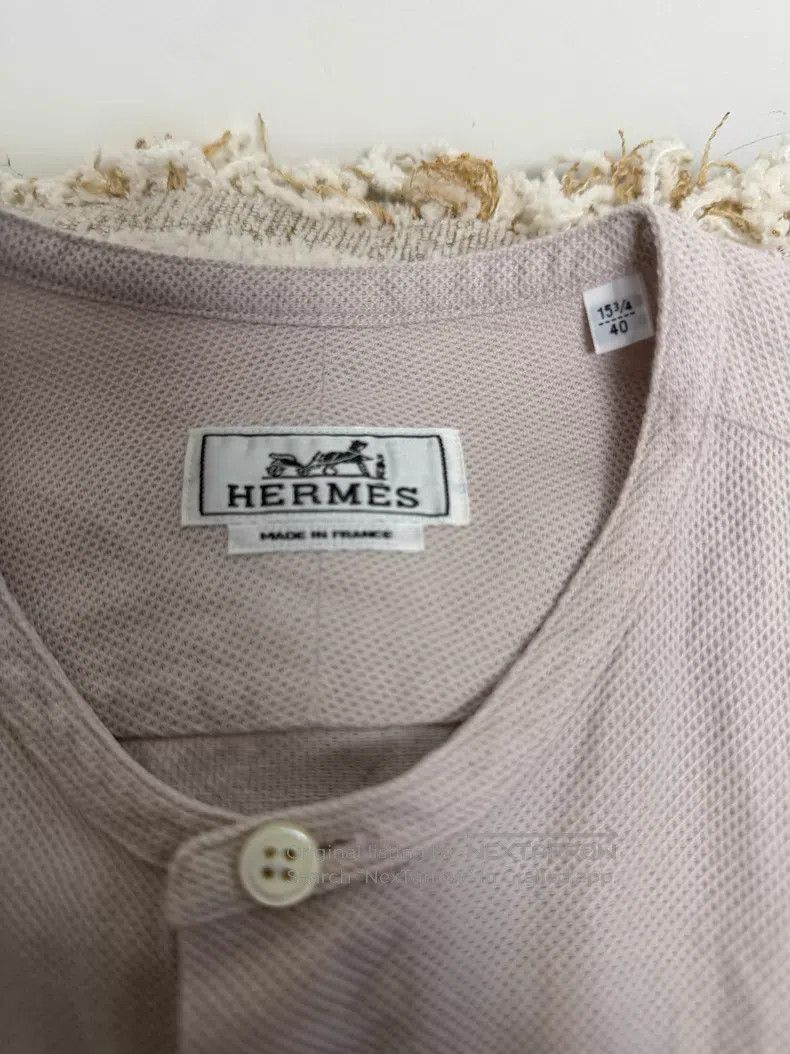 Hermes Hermes Henry Linen Shirt Size S / US 4 / IT 40 - 2 Thumbnail