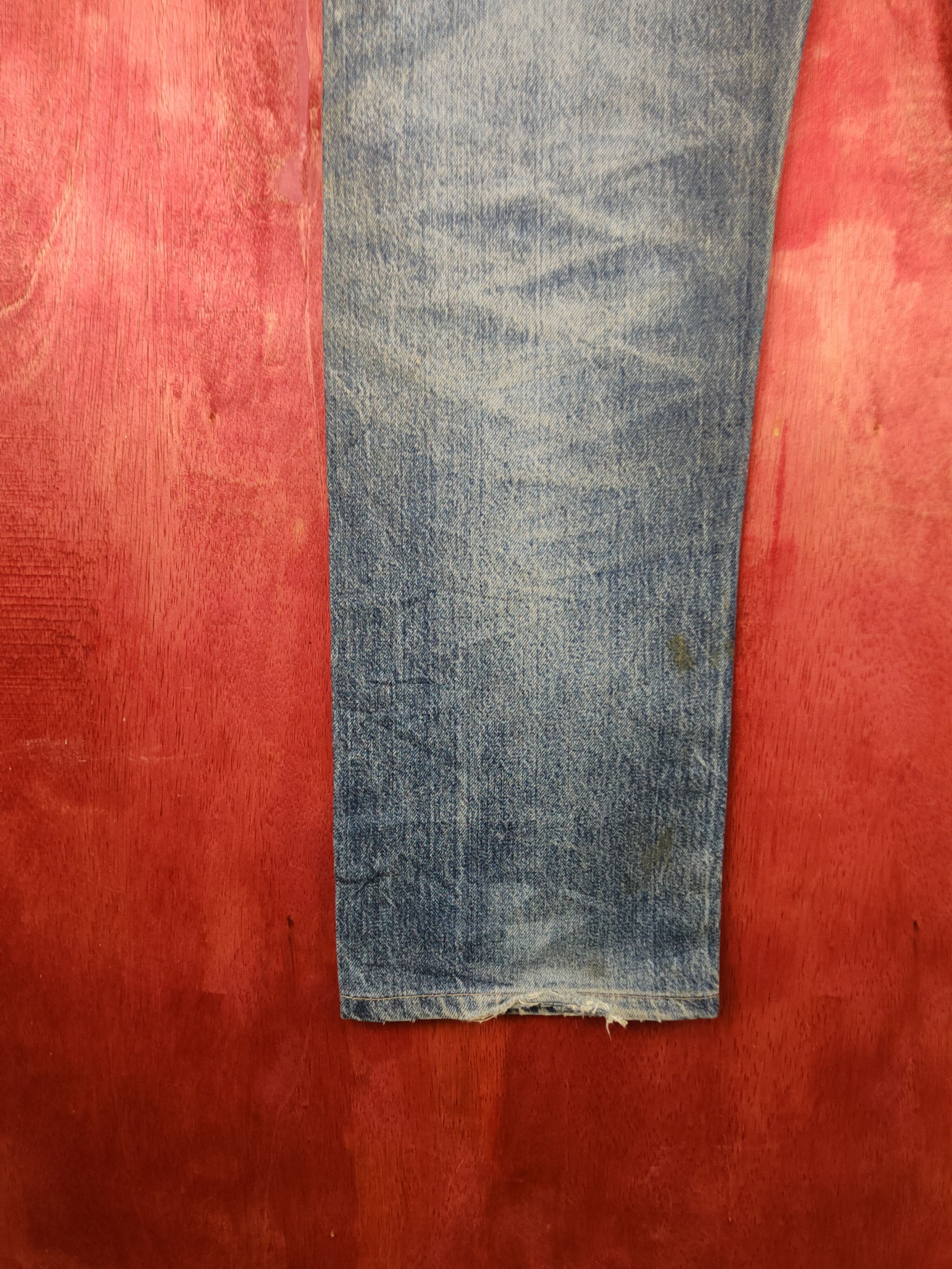 Japanese Brand Uniqlo Blue Faded Distressed Ripped Jeans #S1625 Size US 31 - 11 Thumbnail