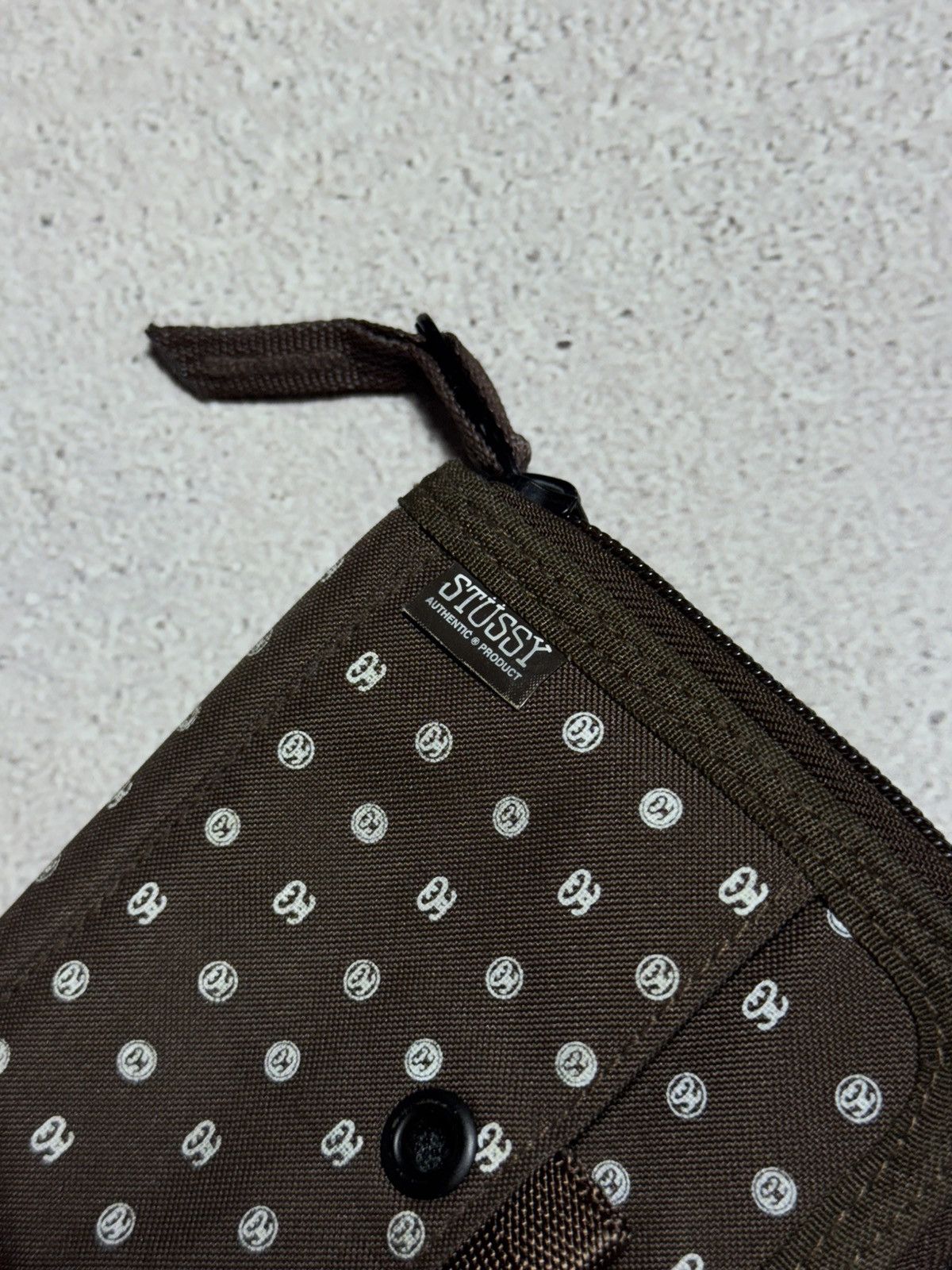 Stussy Vintage Stussy Monogram Print Zip Bifold Wallet Rare Y2K Size ONE SIZE - 2 Thumbnail