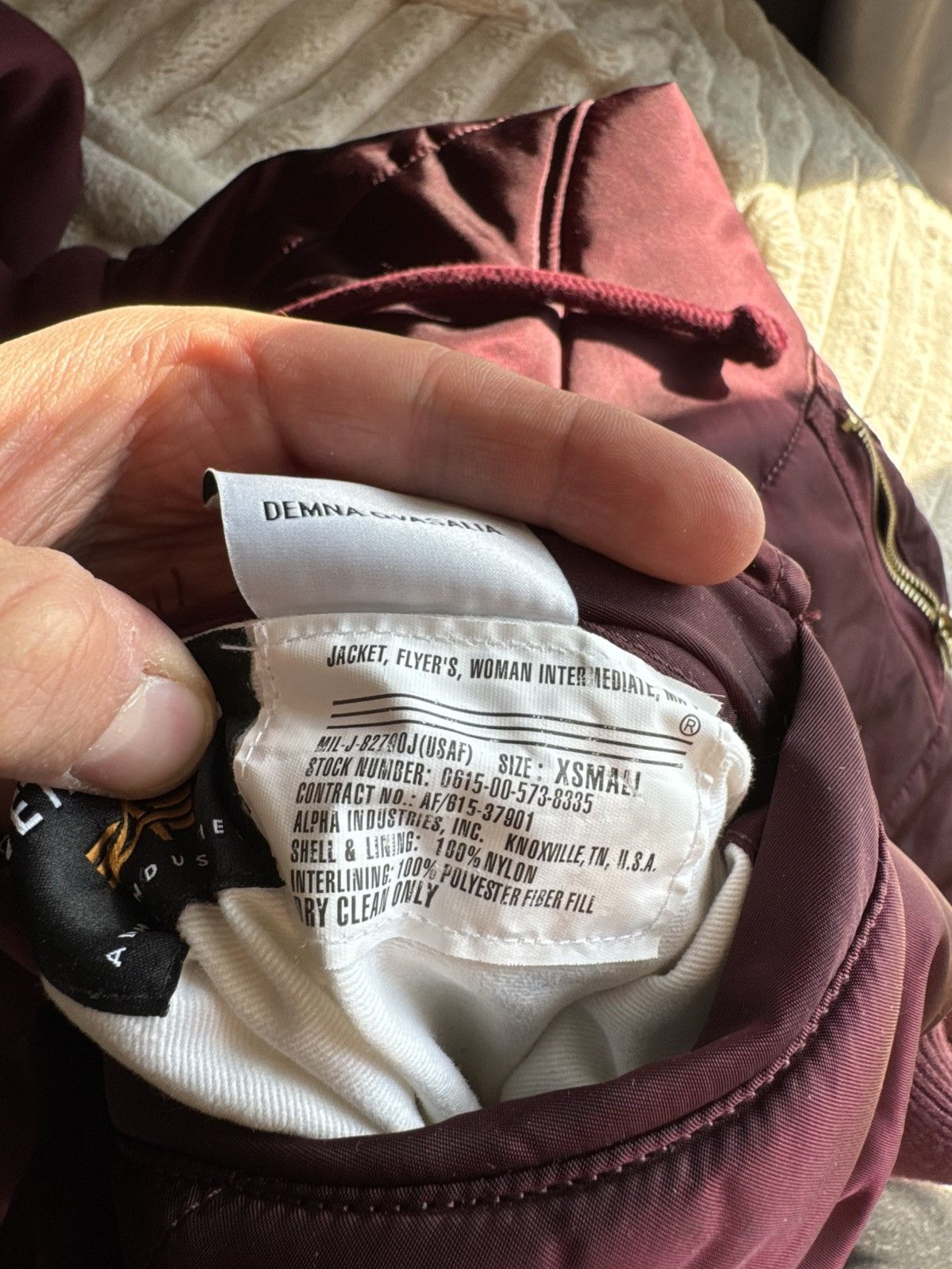 Alpha Industries × Vetements ‼️RARE‼️ VETEMENTS X ALPHA MA-1 BURGUNDY BOMBER JACKET HYPE Size US XS / EU 42 / 0 - 11 Thumbnail