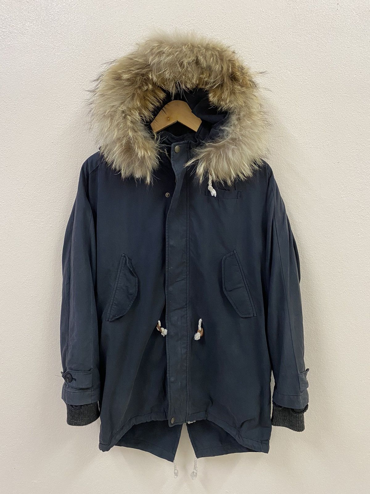 Japanese Brand Ebonyivory Fur Parka Jacket LGB Style Size US L / EU 52-54 / 3 - 2 Thumbnail
