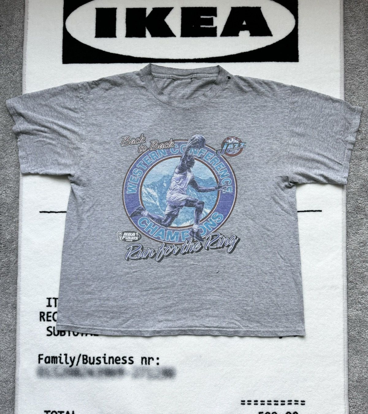 ⭐️’98 NBA WCF Utah Jazz Vintage Rare Retro NUTMEG Tee⭐️
