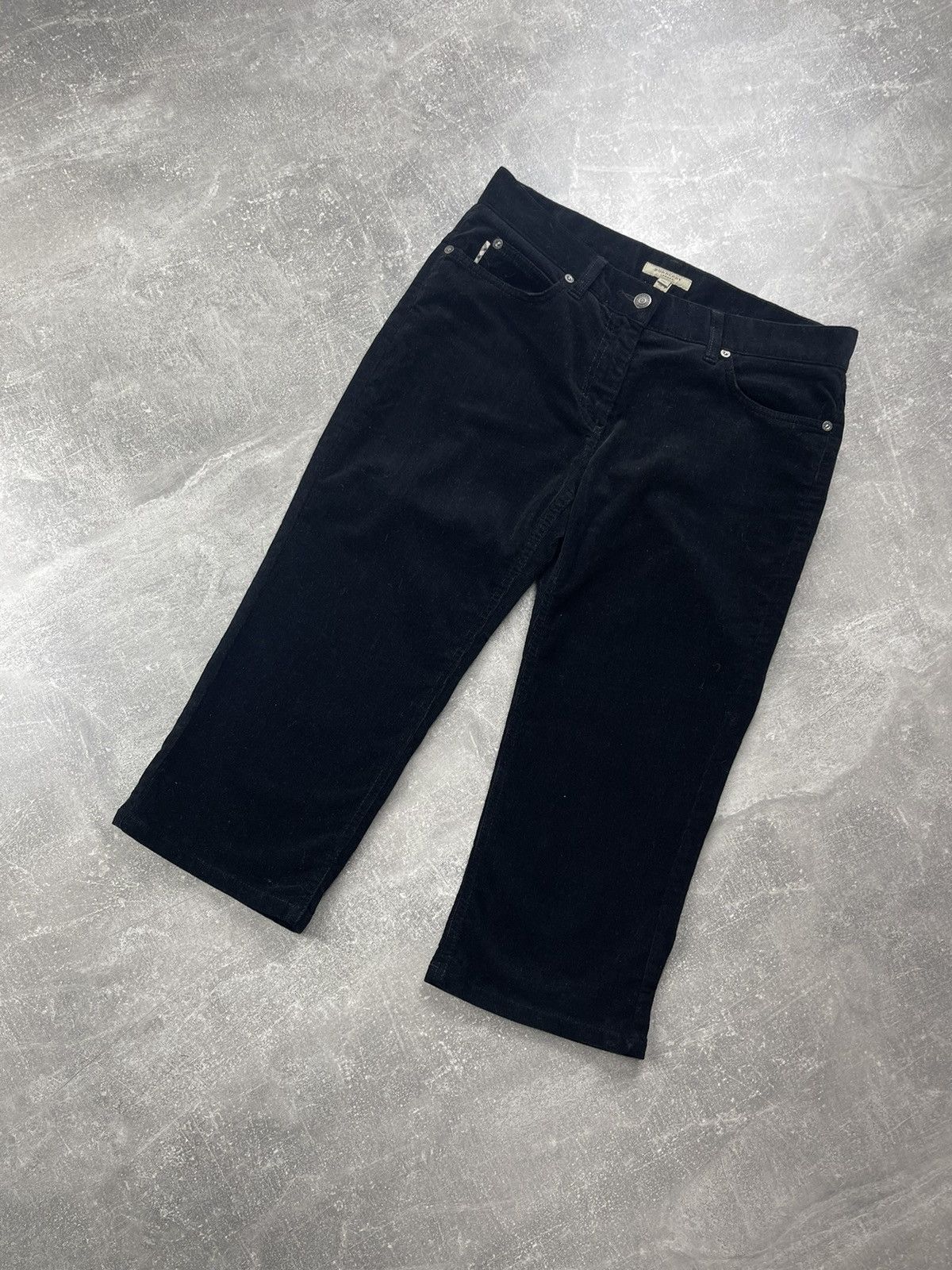 Burberry Burberry London Black Corduroy Cropped Pants Size 40" / US 18 - 6 Thumbnail