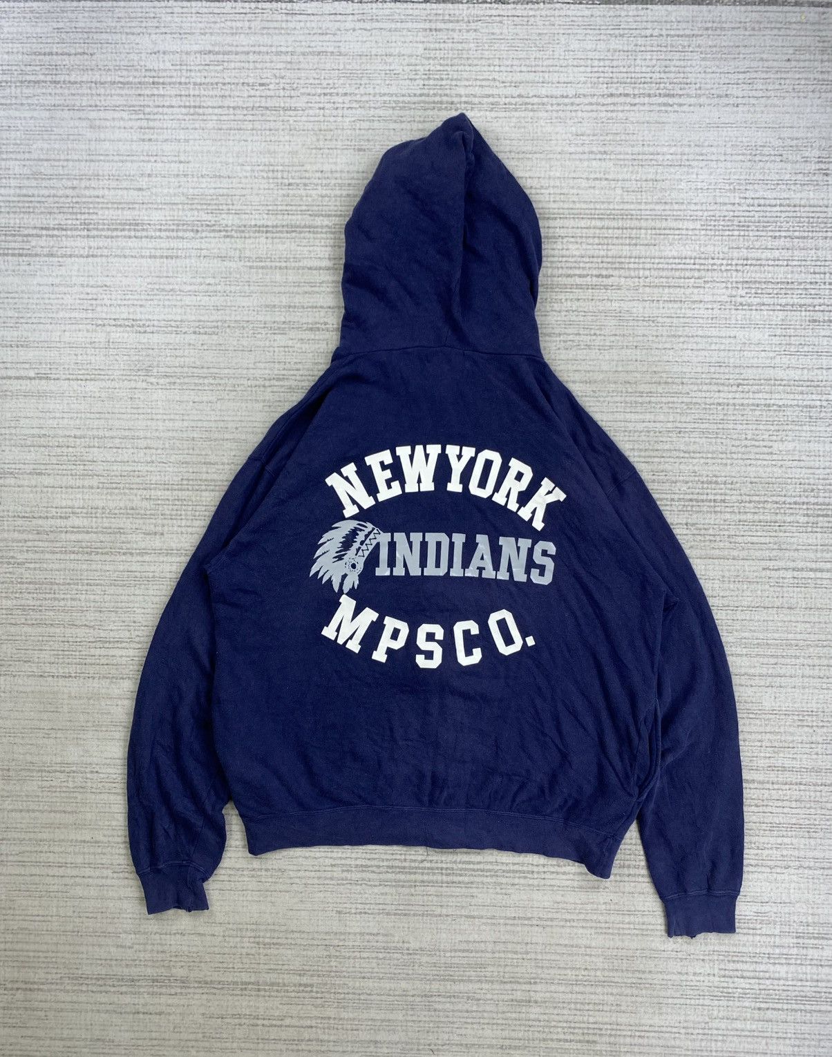 Other Vintage MPS.Co.LTD New York Indians Zipper Hoodie Jacket Size US L / EU 52-54 / 3 - 1 Thumbnail