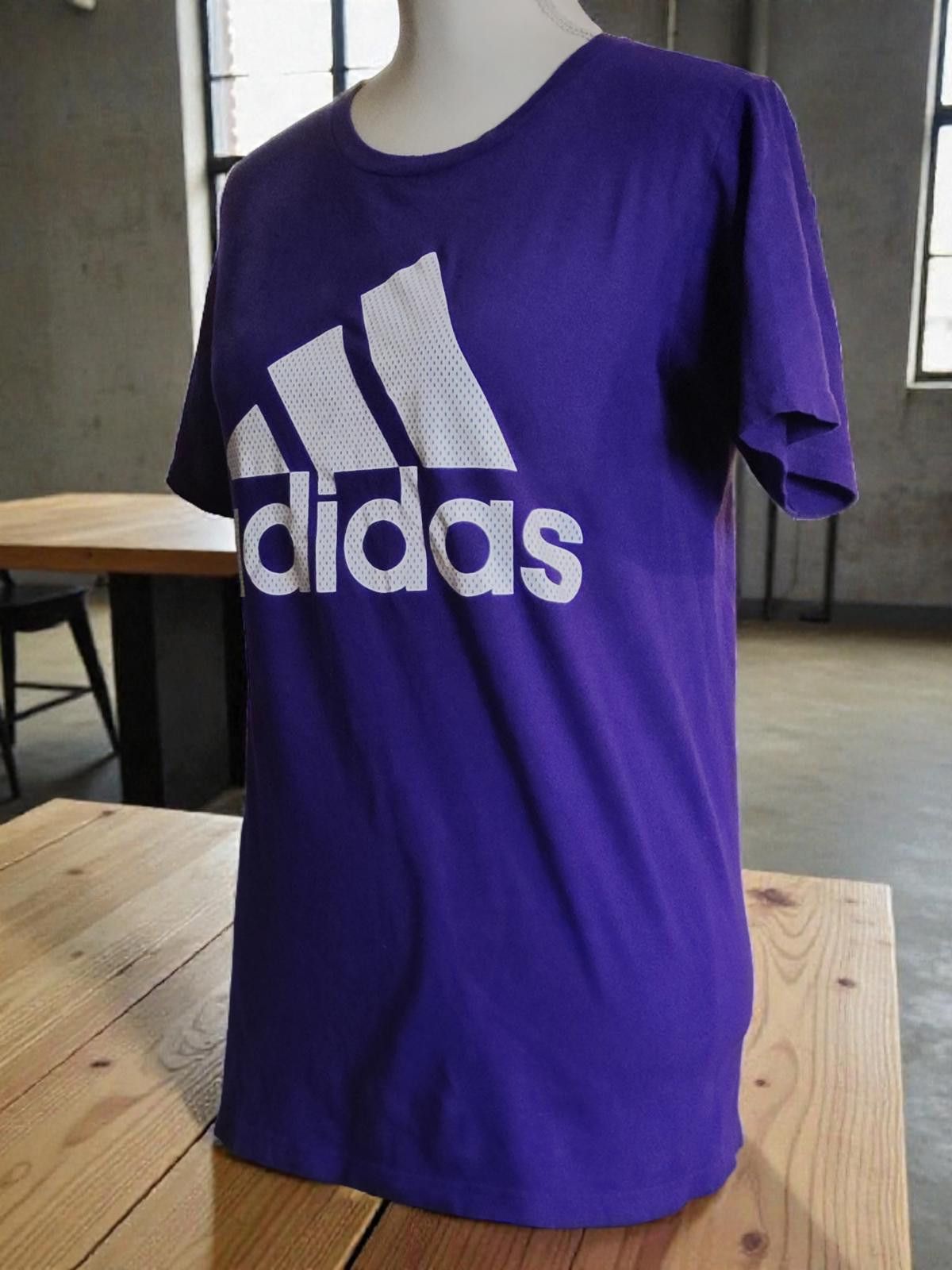 Adidas Adidas Women's Purple Logo T-Shirt Size S/P Size S / US 4 / IT 40 - 5 Thumbnail