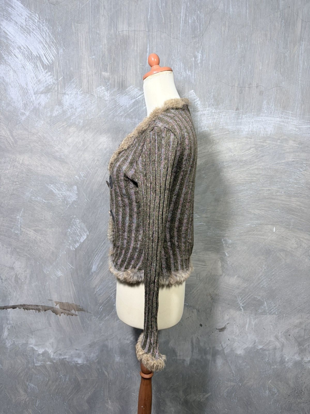 Le Grande Bleu (L.G.B.) Y2K Women Japanese Fur Knitwear Tops Size M / US 6-8 / IT 42-44 - 5 Thumbnail