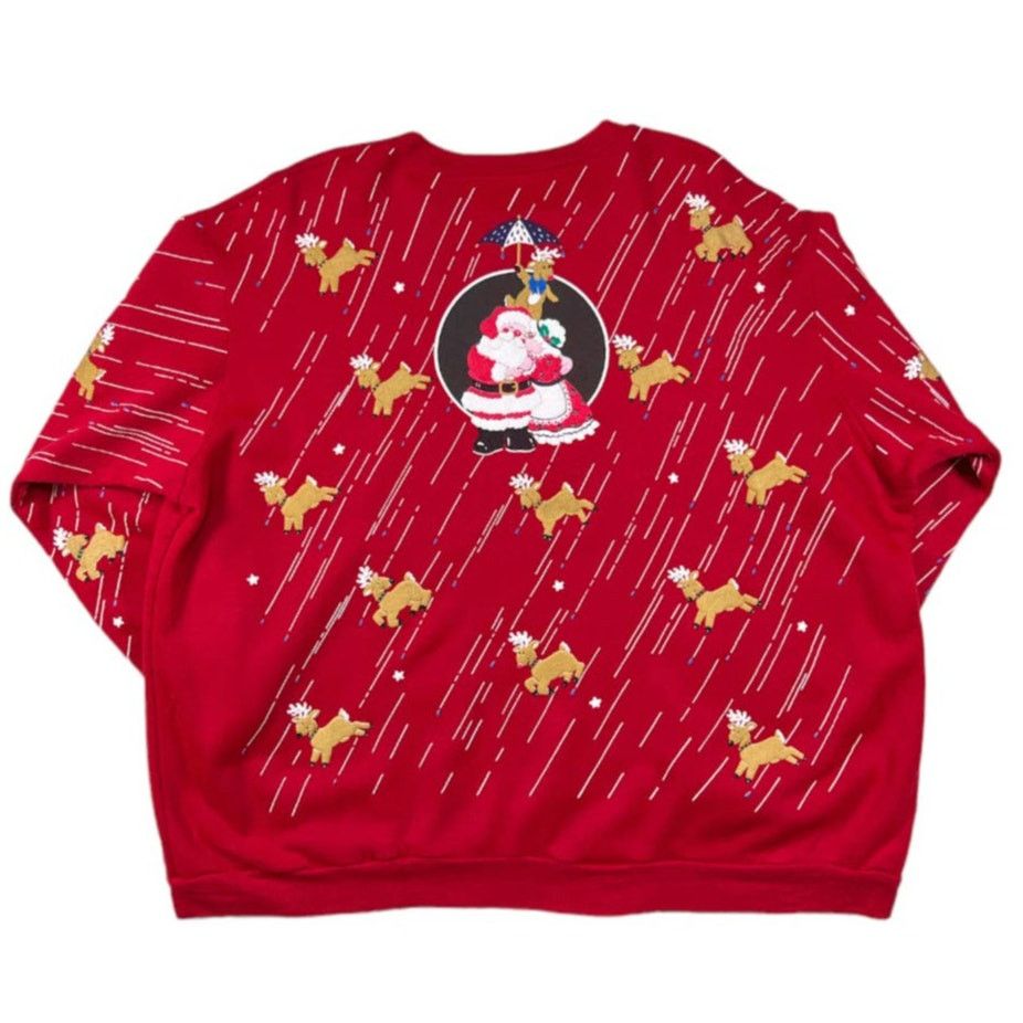 NBDN Nobrandedon Christmas Red Sweater | Size XL Size XL / US 12-14 / IT 48-50 - 2 Thumbnail