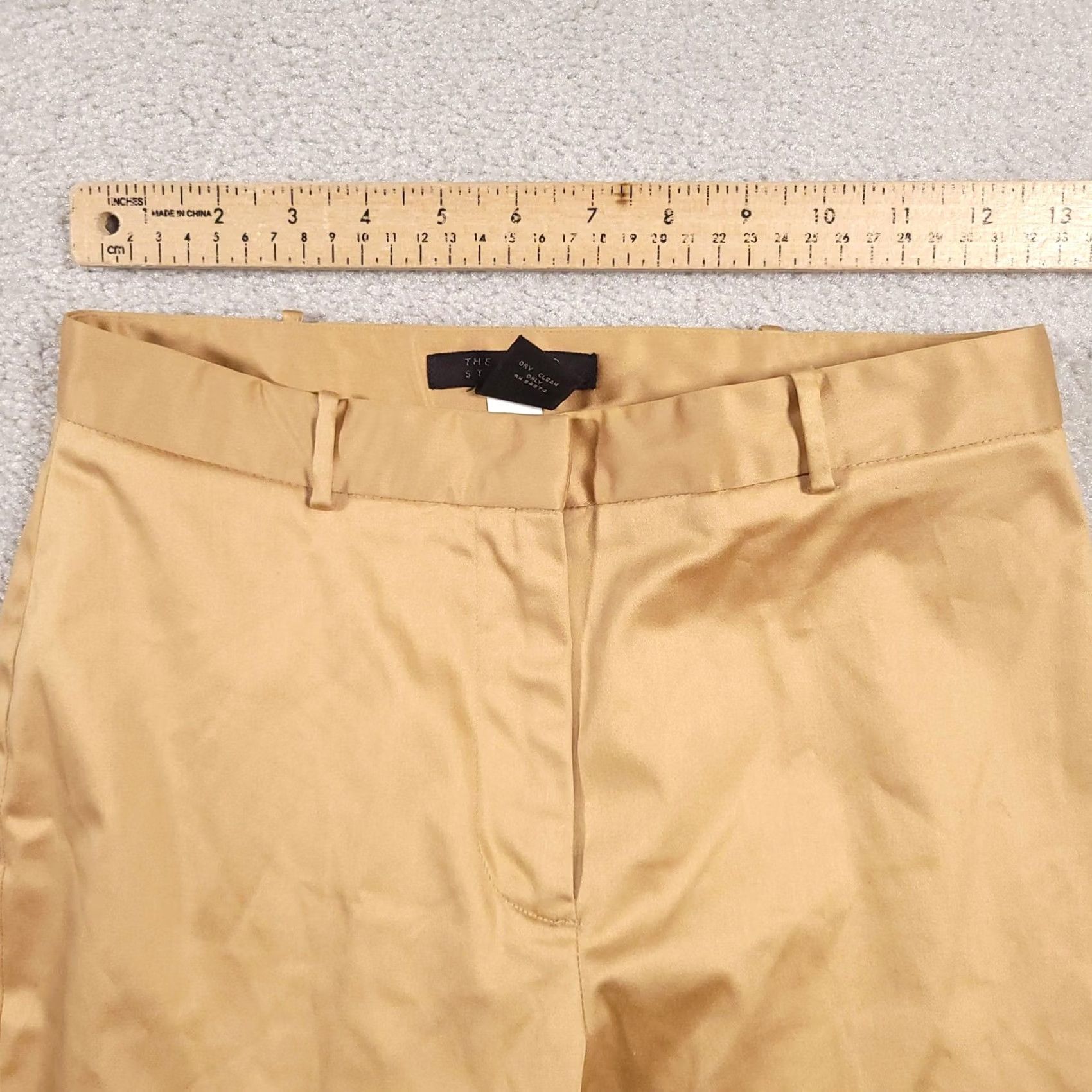 Vintage The Limited Stretch Dress Pants Womens 2 Tan Ankle Career Cropped Cuffed Size 26" / US 2 / IT 38 - 7 Thumbnail