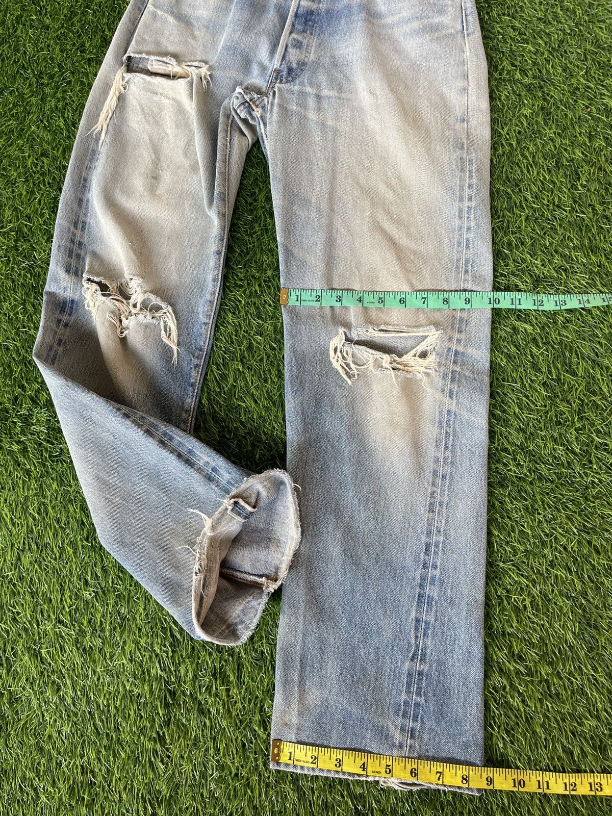 Levi's Vintage 80s🔥Levi’s 501🔥Rindem Hidden Rivets Selvedge Denim Size US 33 - 17 Thumbnail