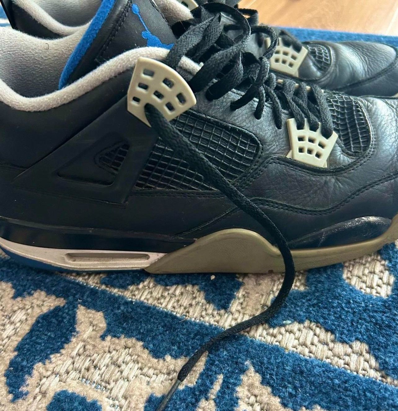 Nike Jordan 4 Retro SE Black and White trainers Size US 12.5 / EU 45-46 - 2 Thumbnail