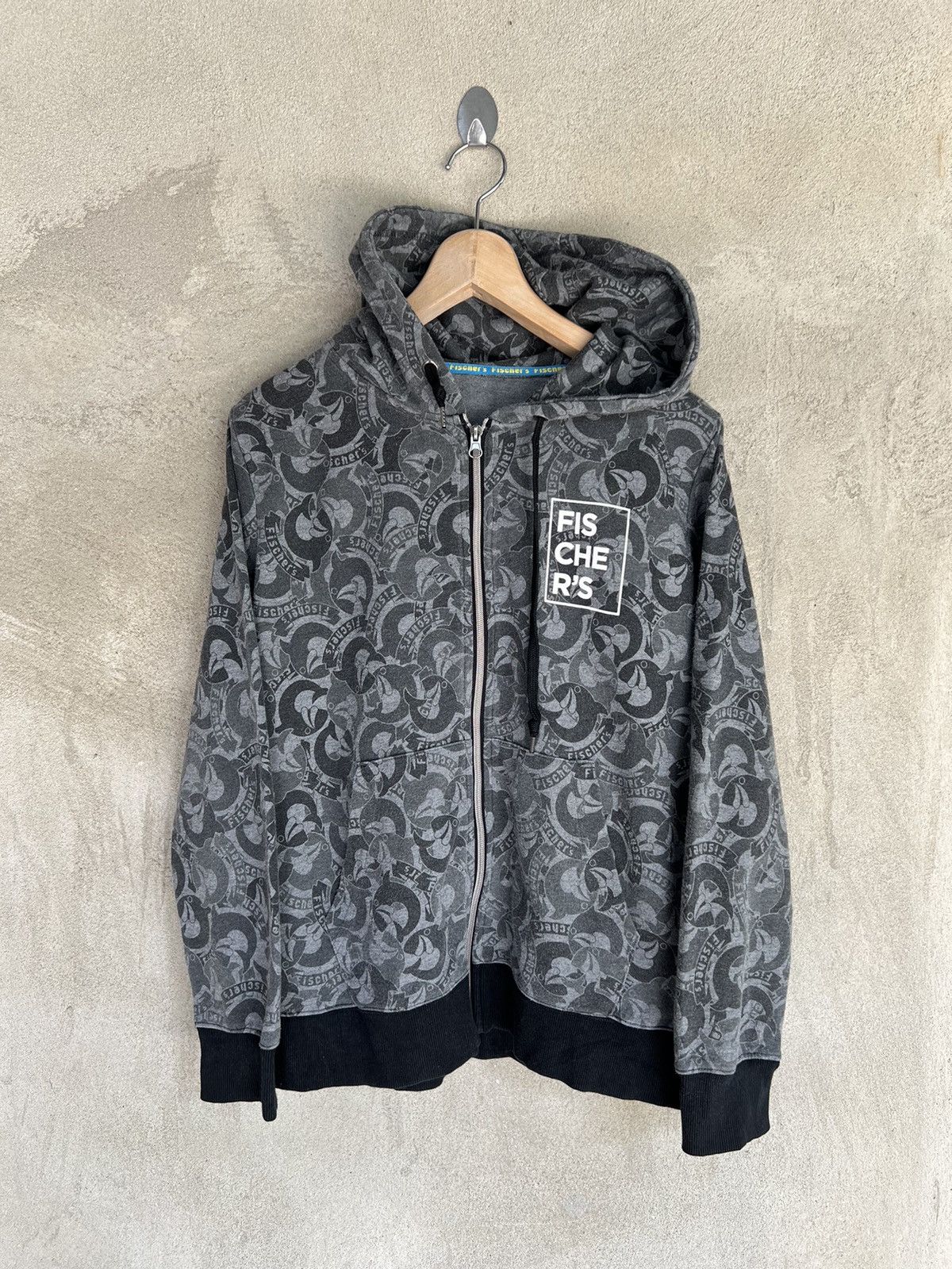 Japanese Brand Japanese Brand Fischer’s Overprint Hoodies Size US S / EU 44-46 / 1 - 2 Thumbnail