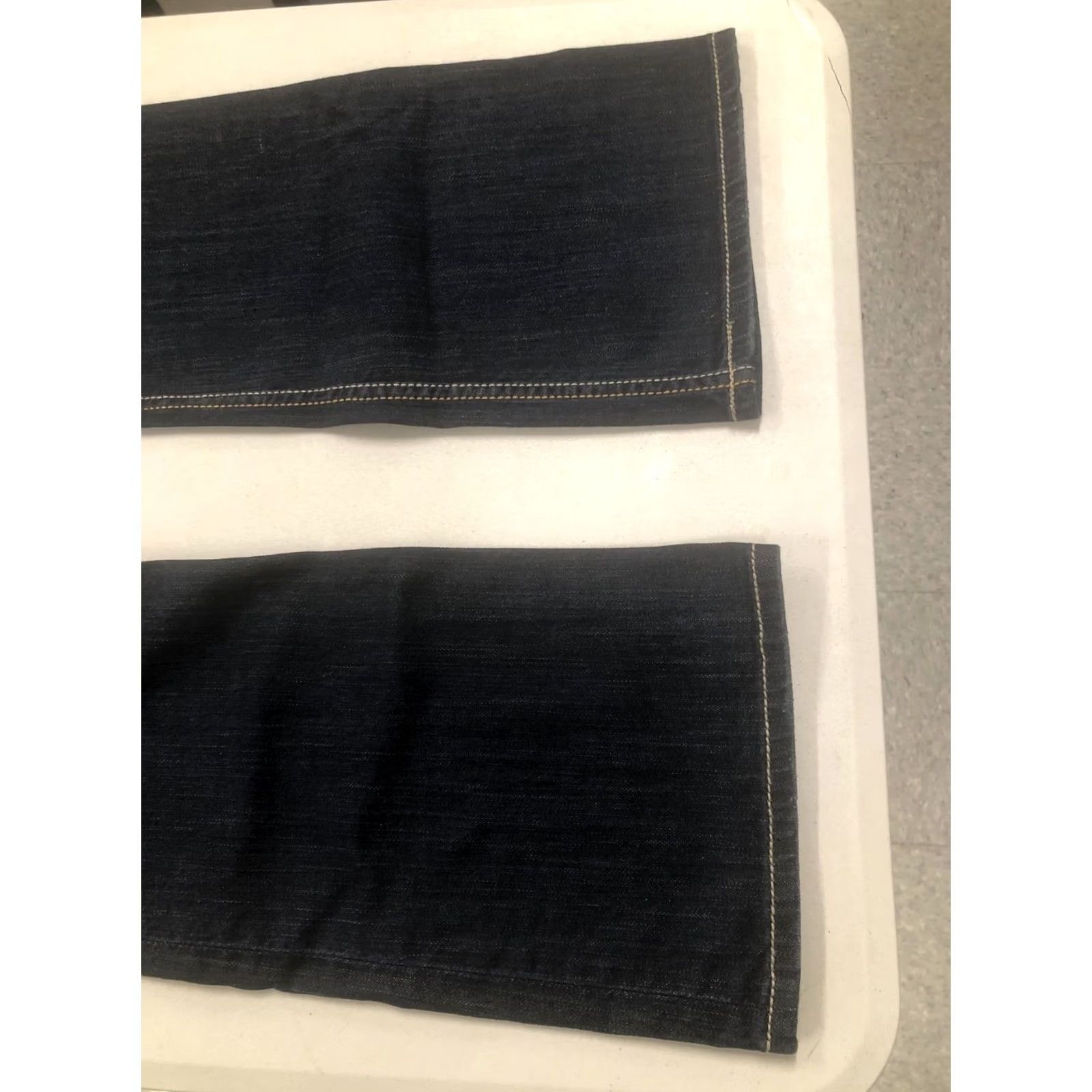 Vintage BKE Culture 9" rise Boot Cut Jeans 30 X 31.5 Dark Blue Bling Stitch Denim Spandex Cotton Tencel Bemberg Buckle Women Regular Size 30 Inseam 31.5 Size 30" / US 8 / IT 44 - 7 Thumbnail
