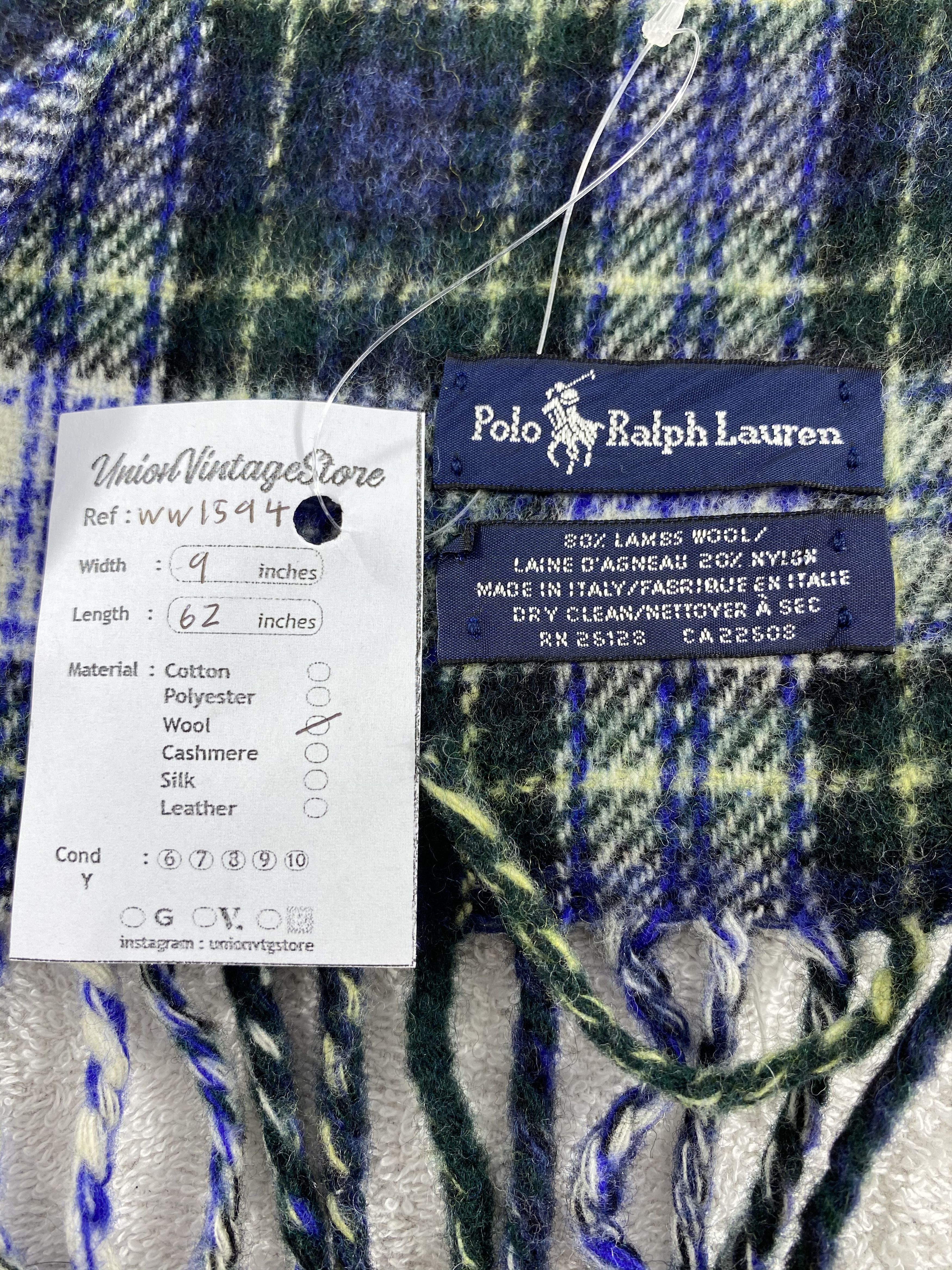 Polo Ralph Lauren × Vintage Polo Ralph Lauren Scarf / Muffler / Neckwear - WW1594 Size ONE SIZE - 5 Thumbnail
