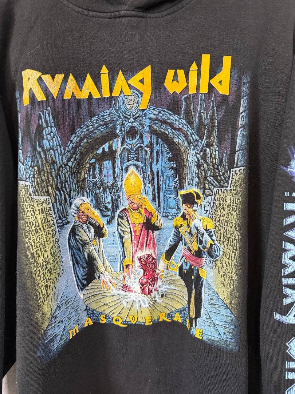 Band Tees Vintage 90s Running Wild Summer Metal Meeting Hoodie Size US XL / EU 56 / 4 - 2 Thumbnail