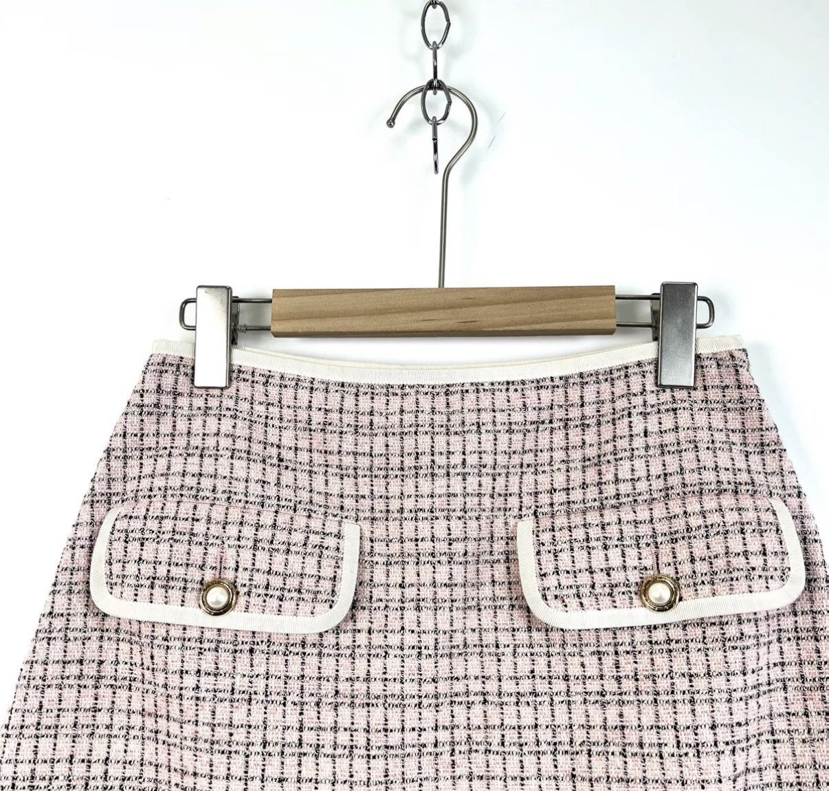 Miu Miu Miu Miu Snow Pink Mid-rise Elastic Waist A-line Skirt K12 Size 27" / US 4 / IT 40 - 3 Thumbnail