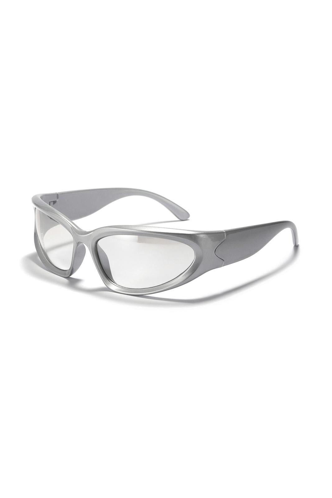 Japanese Brand Vtg Vintage Y2k Futuristic Sliver Sunglasses Unisex OS Size ONE SIZE - 1 Thumbnail