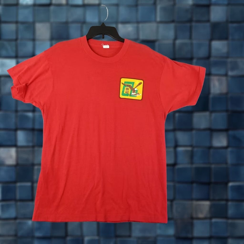 Vintage VINTAGE Boy Scout T Shirt Medium Actual 20X30 USA 1980s 80s Eagle Tiki Face Screen Stars Logo Cotton Blend Short Sleeve Crew Neck T-Shirt Mens Size US M / EU 48-50 / 2 - 1 Thumbnail