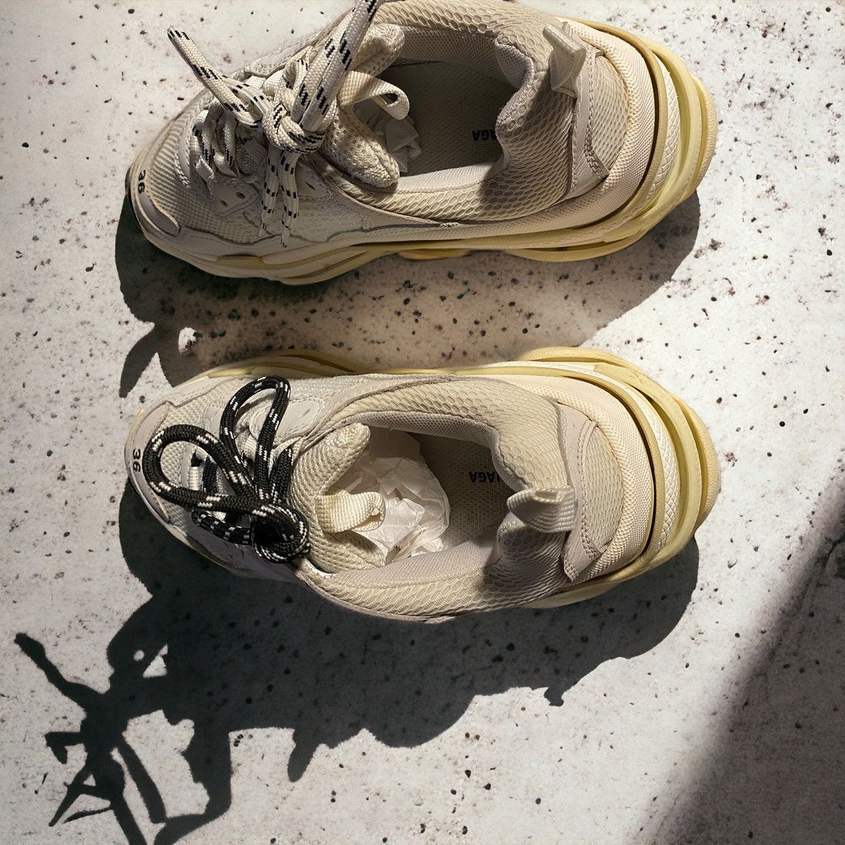 Balenciaga White Balenciaga triple S baskets Size US 5 / IT 35 - 8 Thumbnail