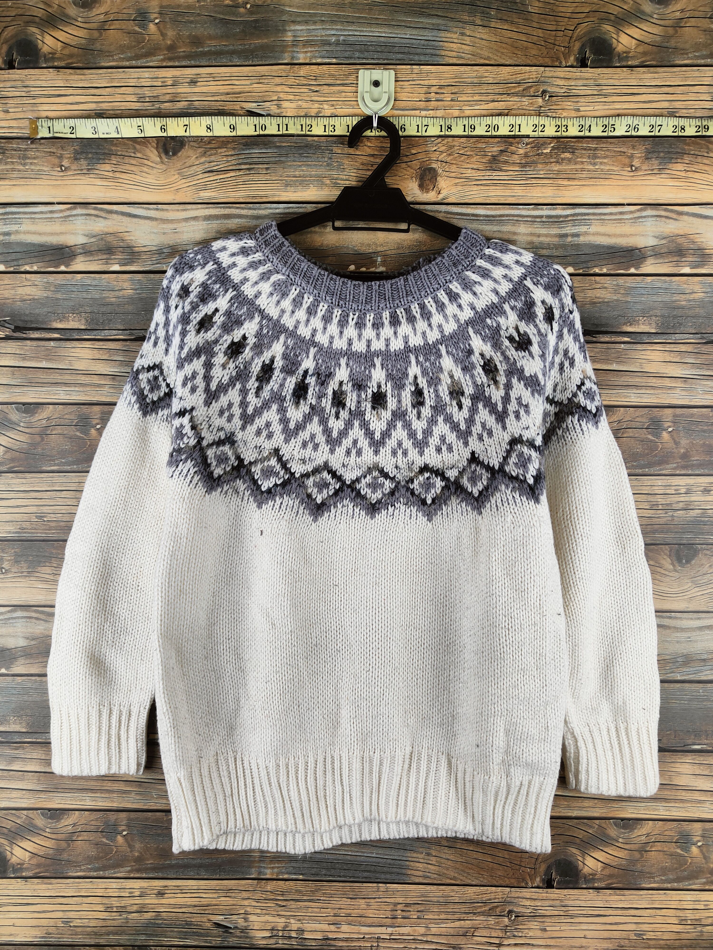 Japanese Brand DL Studio Clip Cream Gray Knitwear Sweatshirts #46-425 Size M / US 6-8 / IT 42-44 - 1 Thumbnail