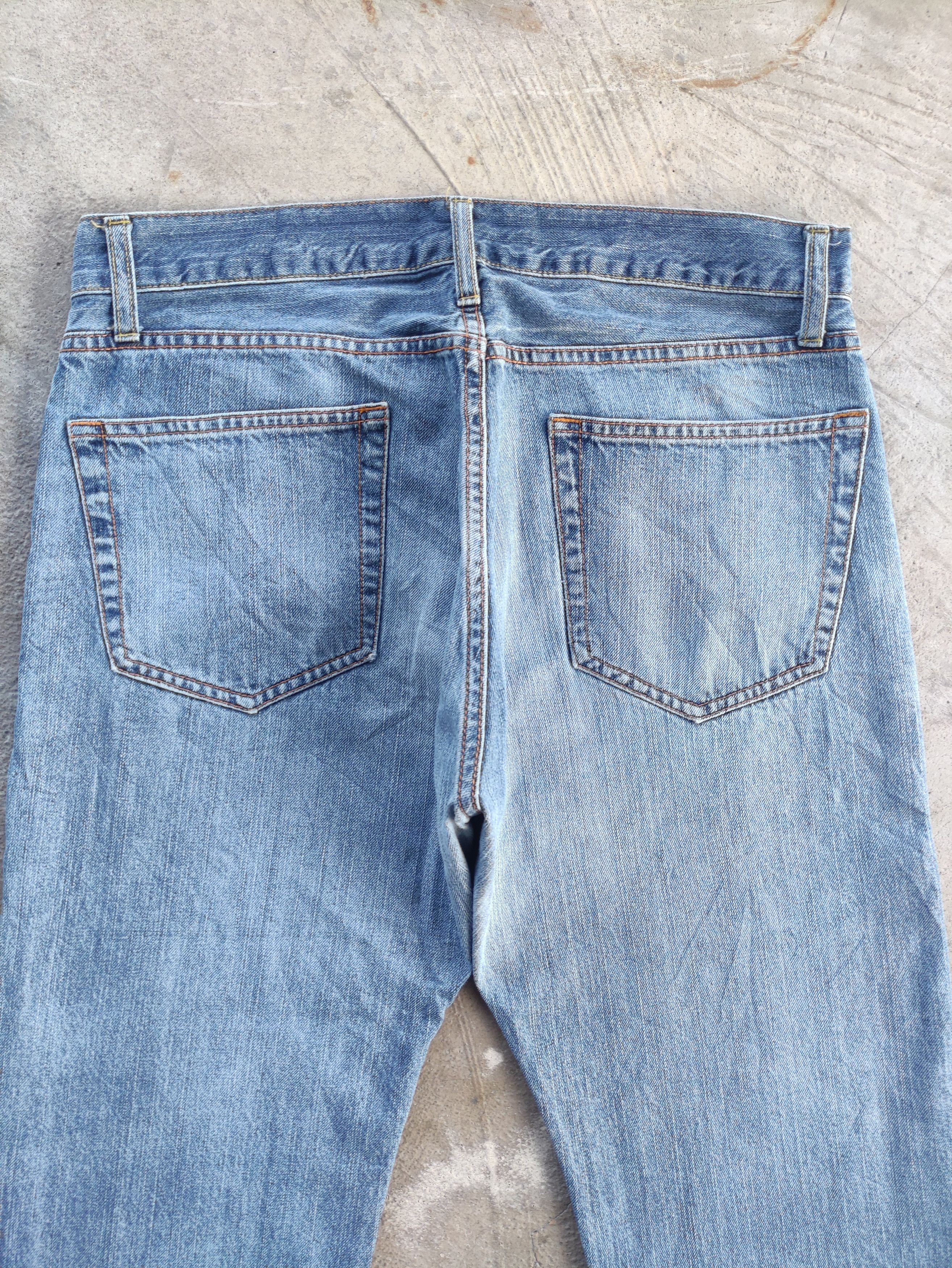 Japanese Brand Vintage Japanese Jean Distressed faded Denim Size US 33 - 10 Thumbnail