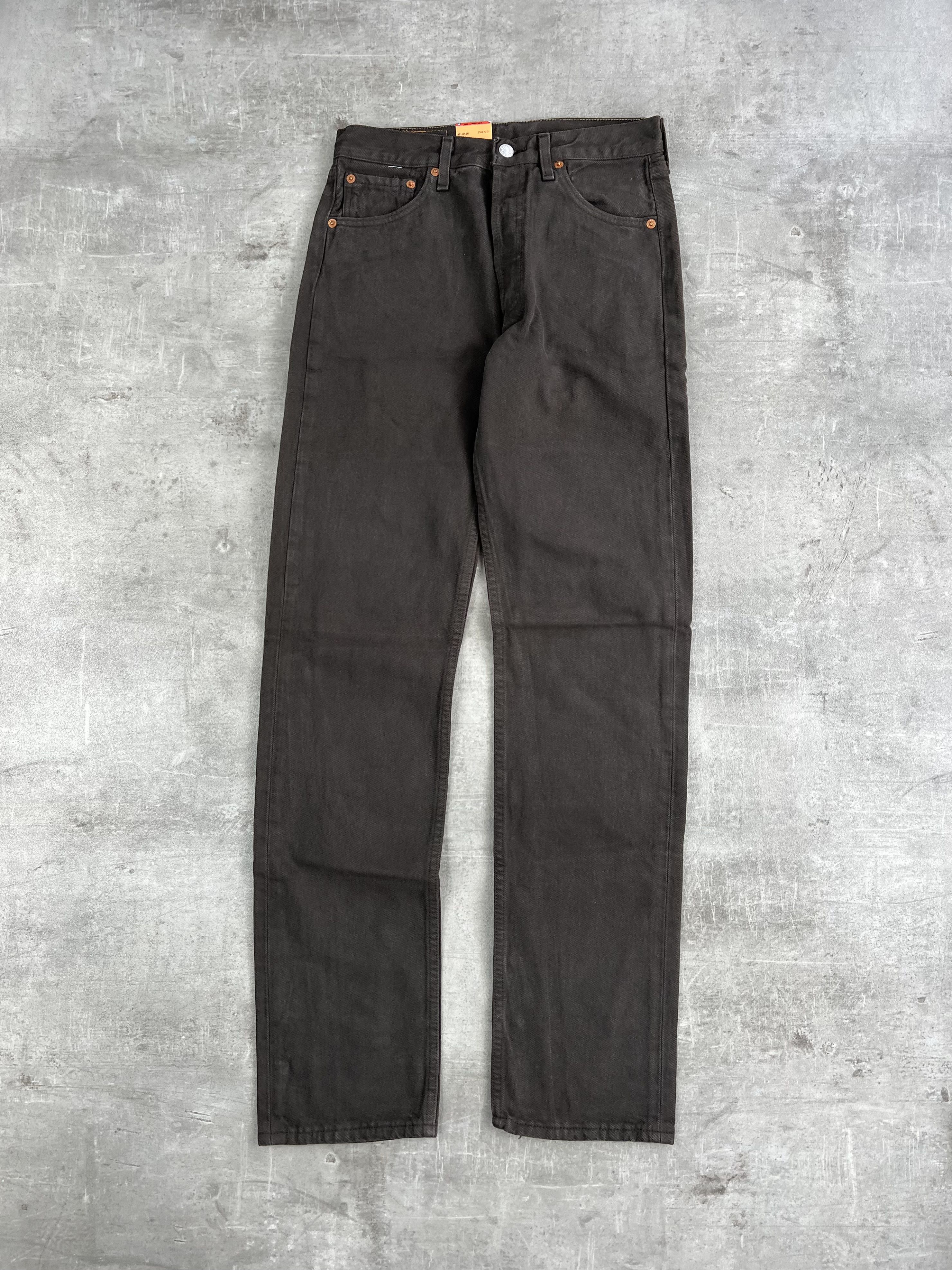 Levi's × Levi's Vintage Clothing LEVIS 501 JEANS BROWN DENIM MADE IN USA Size US 29 - 2 Thumbnail