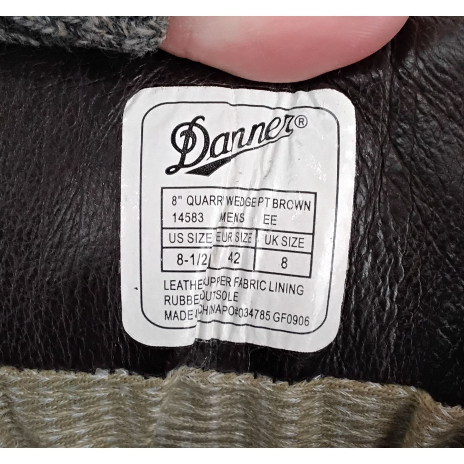 Danner Danner Work Hiking Boots Men's 8.5 Brown Leather Scuffed Size US 8 / EU 41 - 11 Thumbnail
