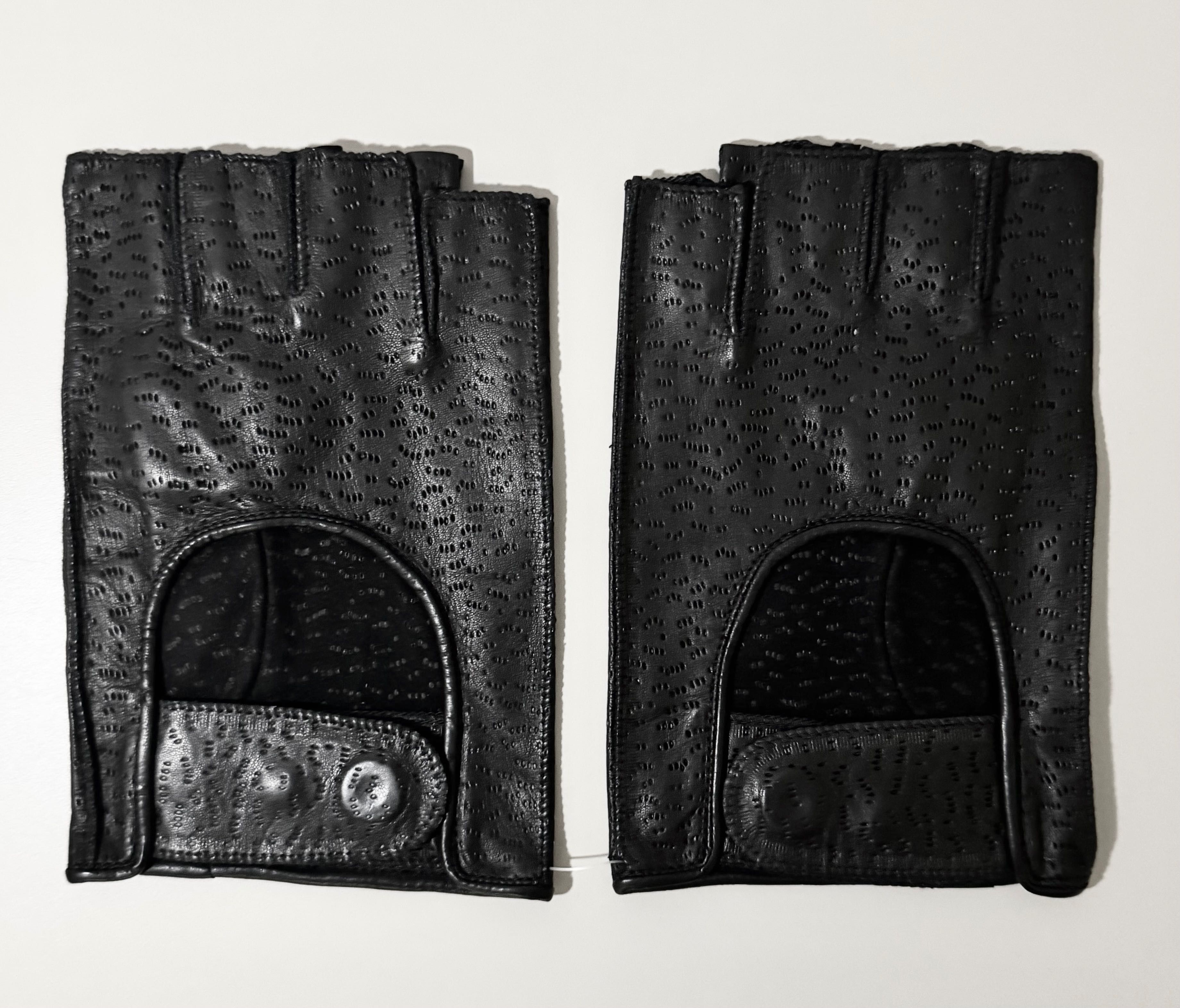 Boris Bidjan Saberi AW16 / WORLDARMY Goat Skin Perforated Gloves Size ONE SIZE - 3 Thumbnail