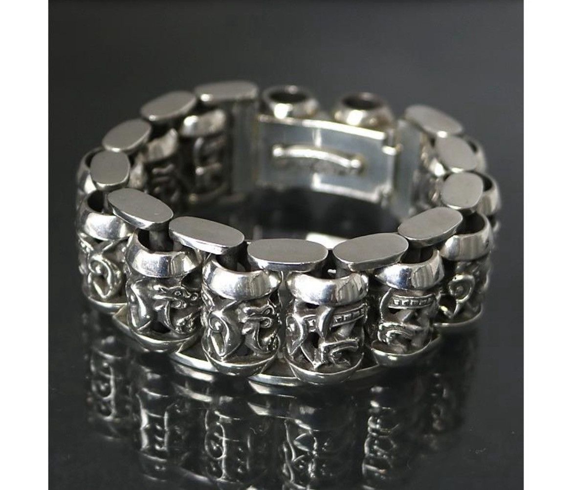 Chrome Hearts Chrome Hearts Celtic Roller Link Silver Bracelet Size ONE SIZE - 1 Thumbnail