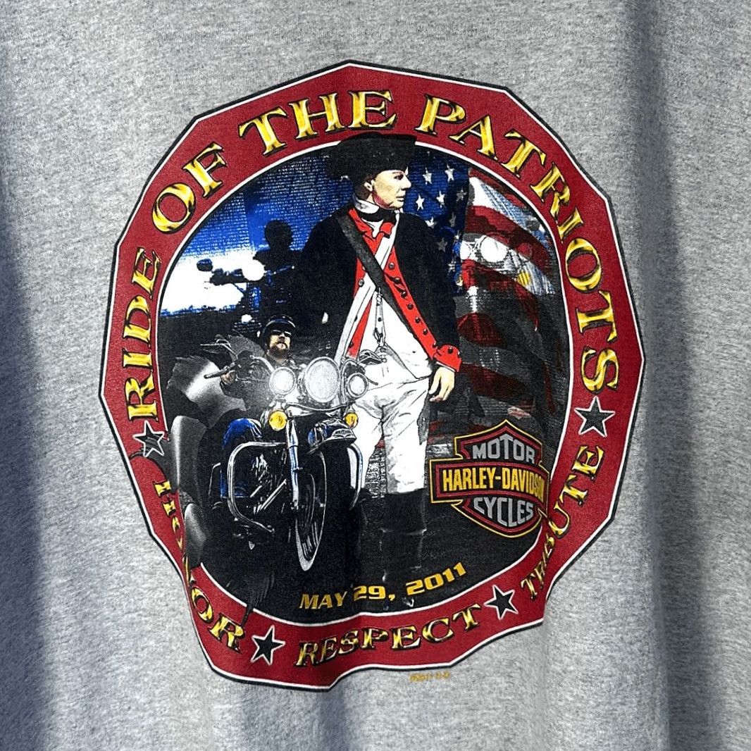 Harley Davidson VINTAGE Harley Davidson Pride of the Patriots Fairfax Virginia 2011 T-Shirt 2XL Gray Unisex Adults XL? Size US XXL / EU 58 / 5 - 2 Thumbnail
