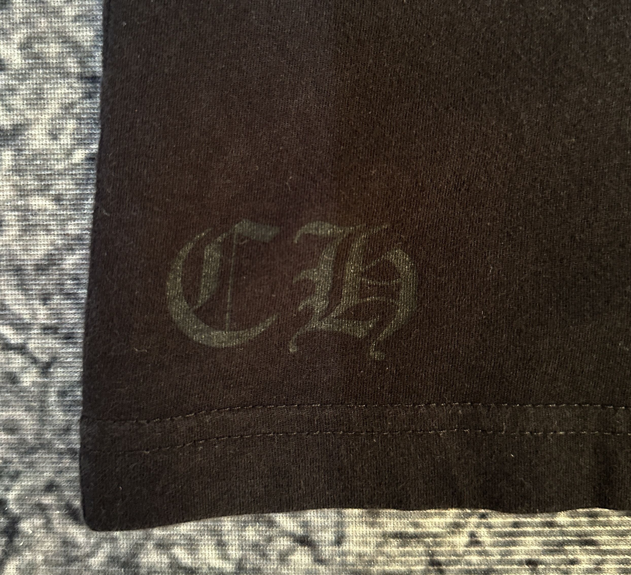 Chrome Hearts Chrome Hearts Classic Neck Logo Print Tee Black Size US M / EU 48-50 / 2 - 7 Thumbnail
