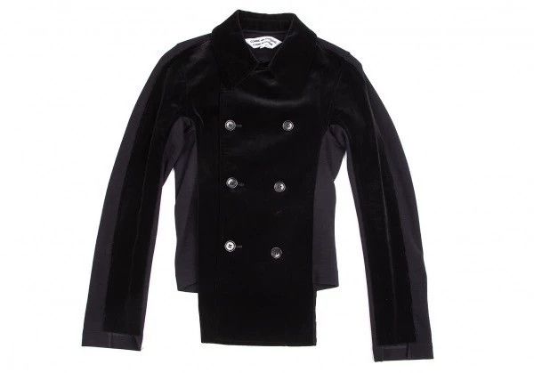 Comme des Garcons Comme des Garcons Velvet splicing double-breasted jacket Size M / US 6-8 / IT 42-44 - 1 Thumbnail