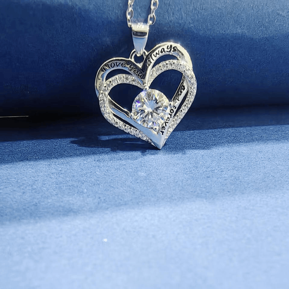 Other Sterling Silver Heart Moissanite Necklace Size ONE SIZE - 2 Thumbnail