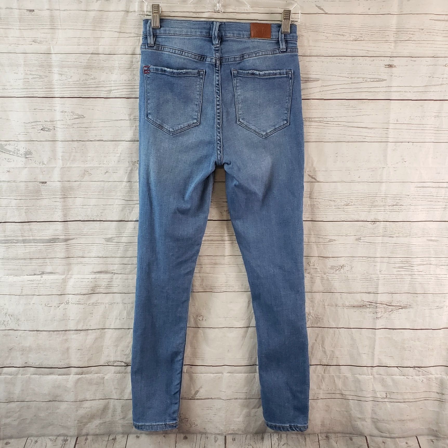 Bdg BDG Womens Twig High Rise Jeans Zip 26 Blue Skinny Denim Cotton Blend Modern Rise 10" Inseam 28" Regular Size Women's Jeans Size 26" / US 2 / IT 38 - 3 Thumbnail