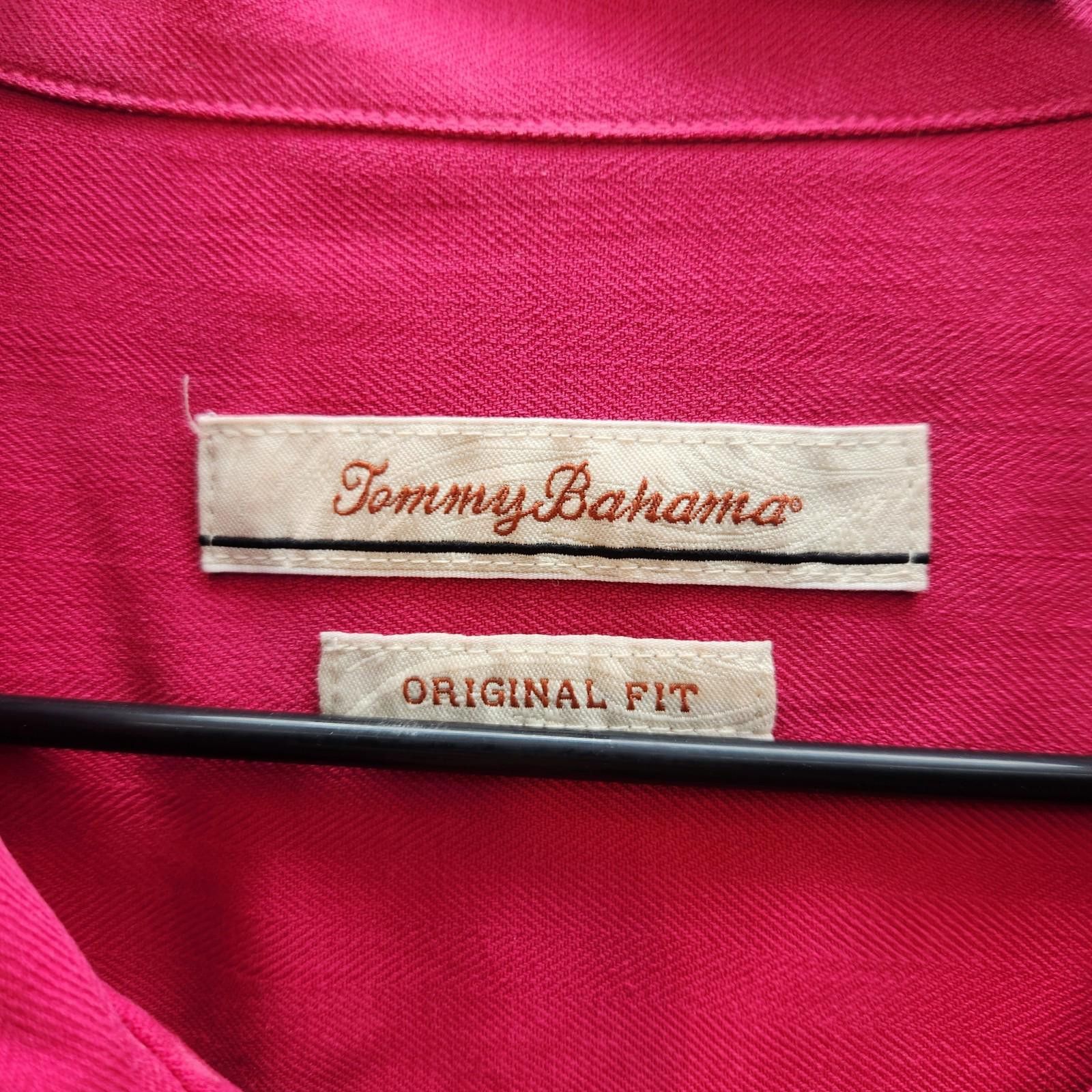 Tommy Bahama Tommy Bahama Pink Silk Shirt Men's Resort Camp Size L Size US L / EU 52-54 / 3 - 3 Thumbnail