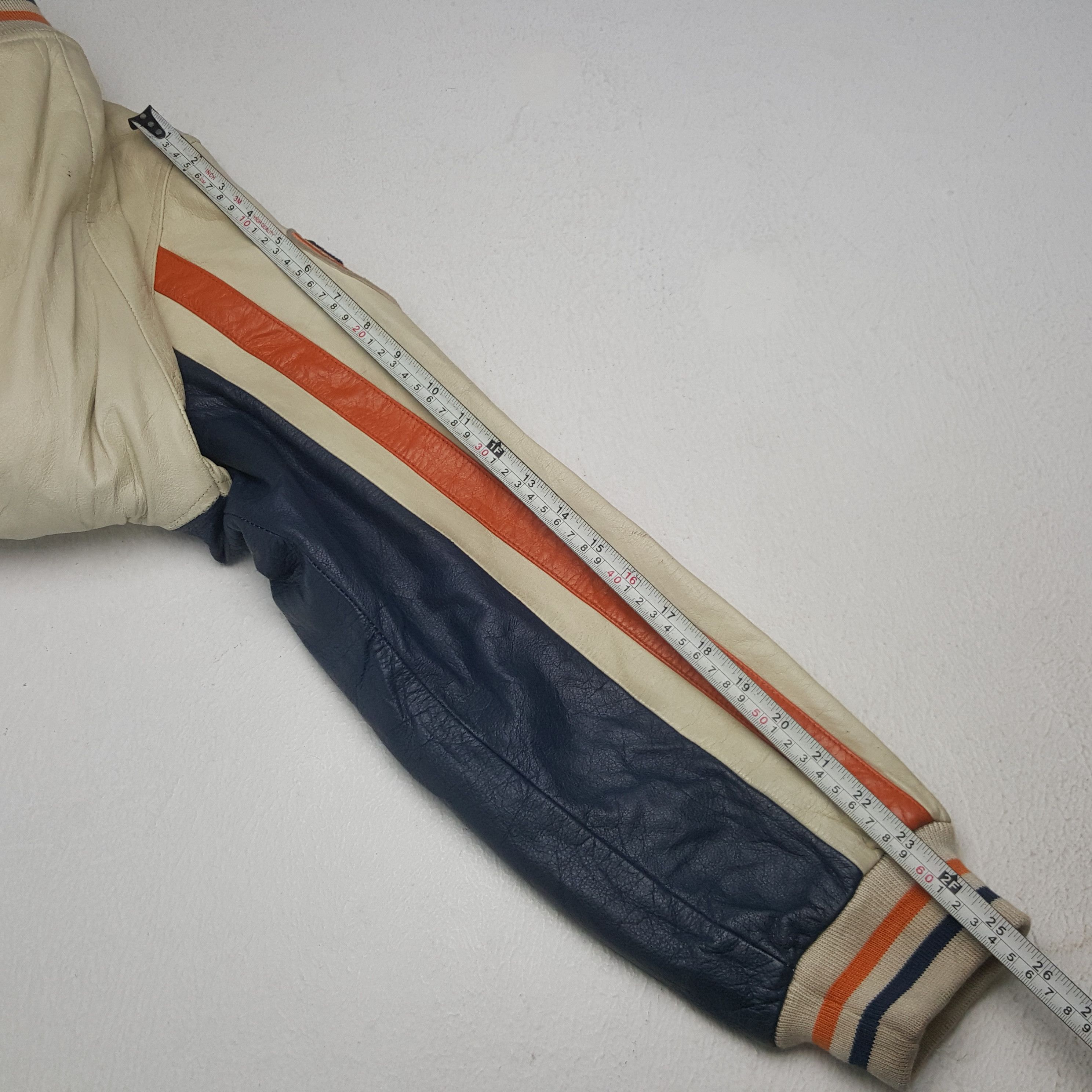 Fubu × Versace × Vintage Vintage Fubu Varsity Leather Jacket Size US L / EU 52-54 / 3 - 6 Thumbnail