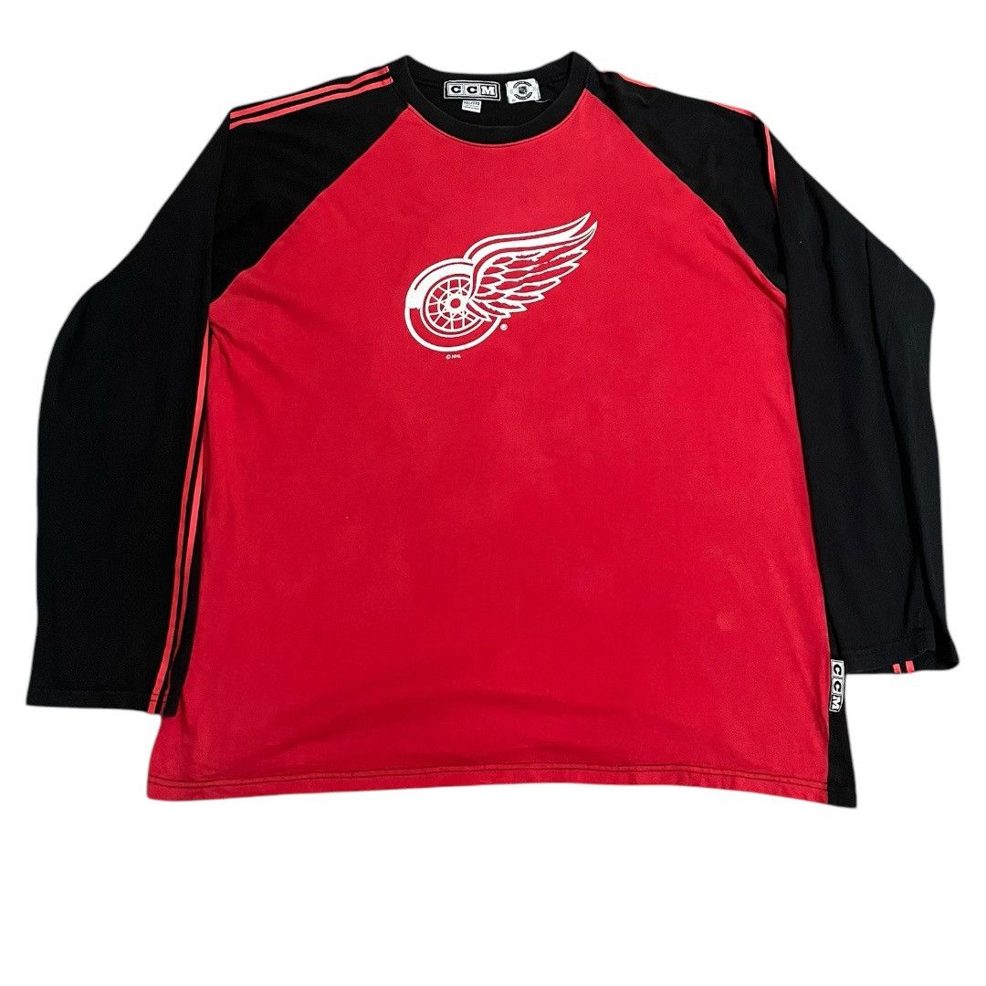 NHL × Vintage Vintage CCM Detroit Red Wing Shirt Oversized Size US XXL / EU 58 / 5 - 2 Thumbnail